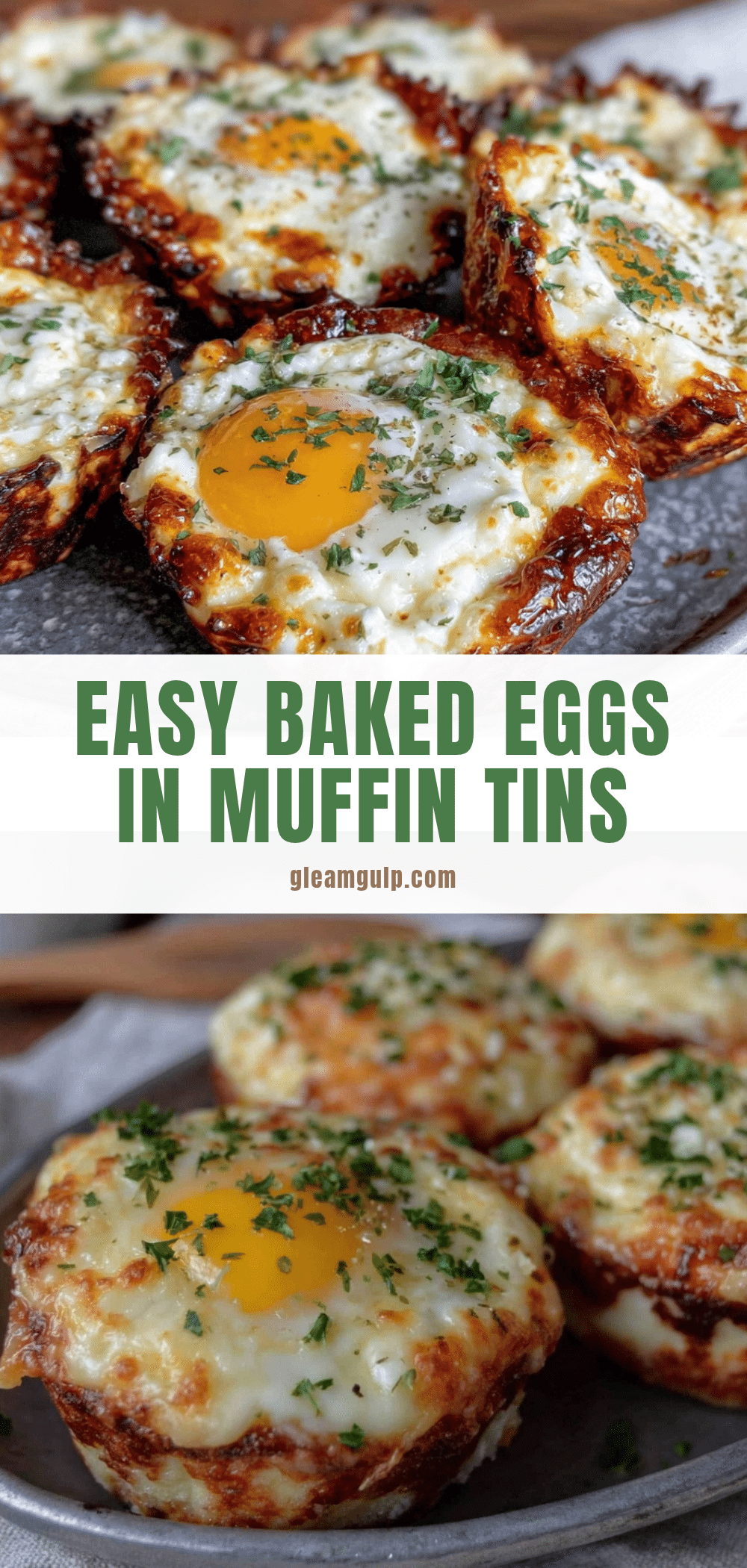 baked eggs in muffin tins recipe