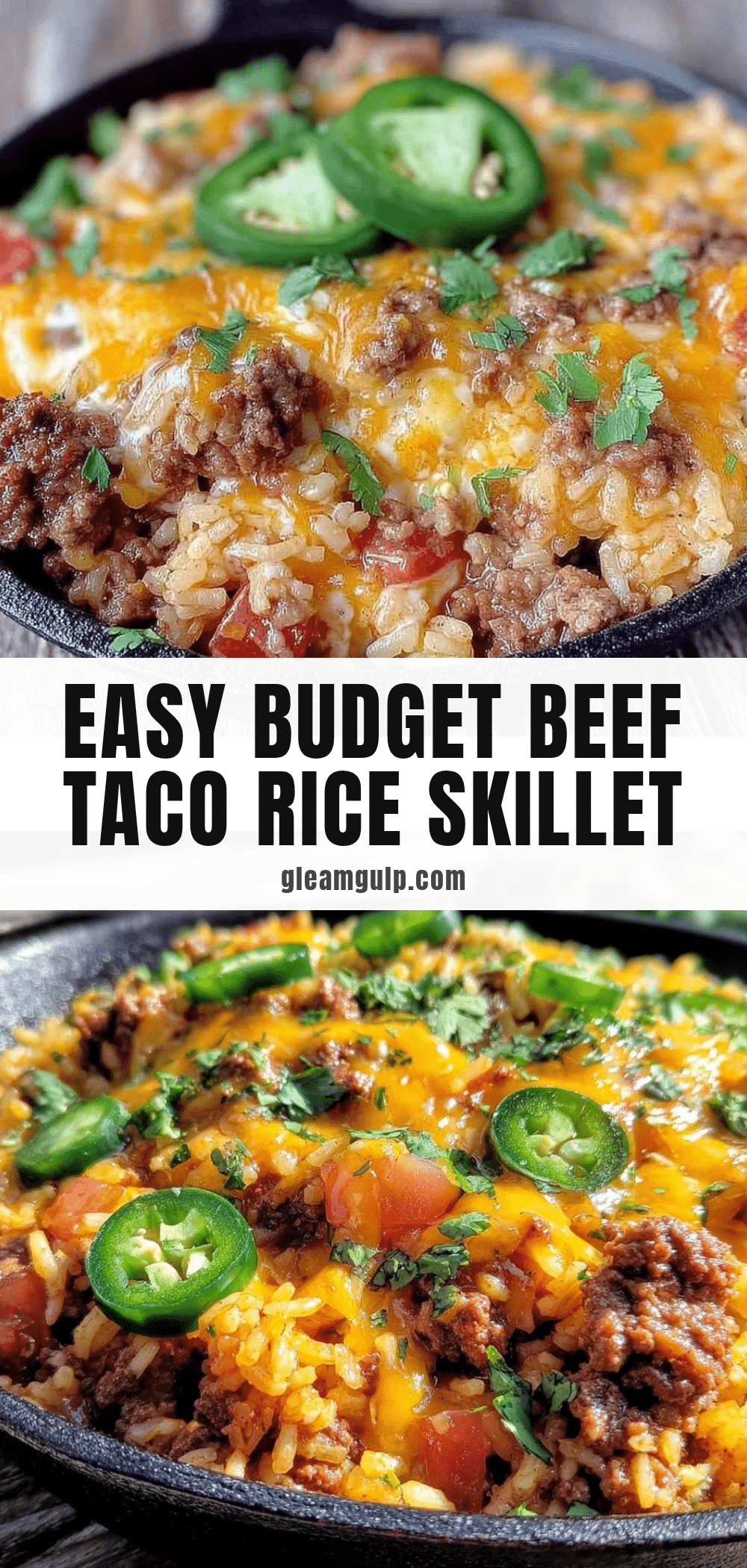 beef taco rice skillet recipe