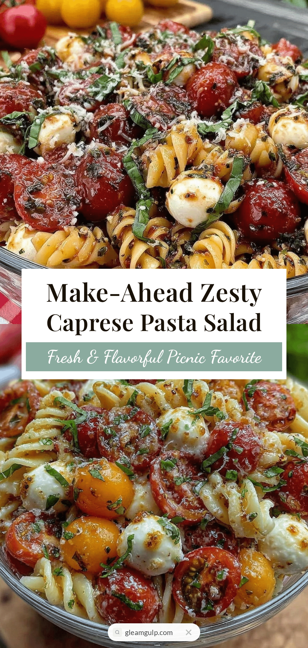 Caprese pasta salad recipe