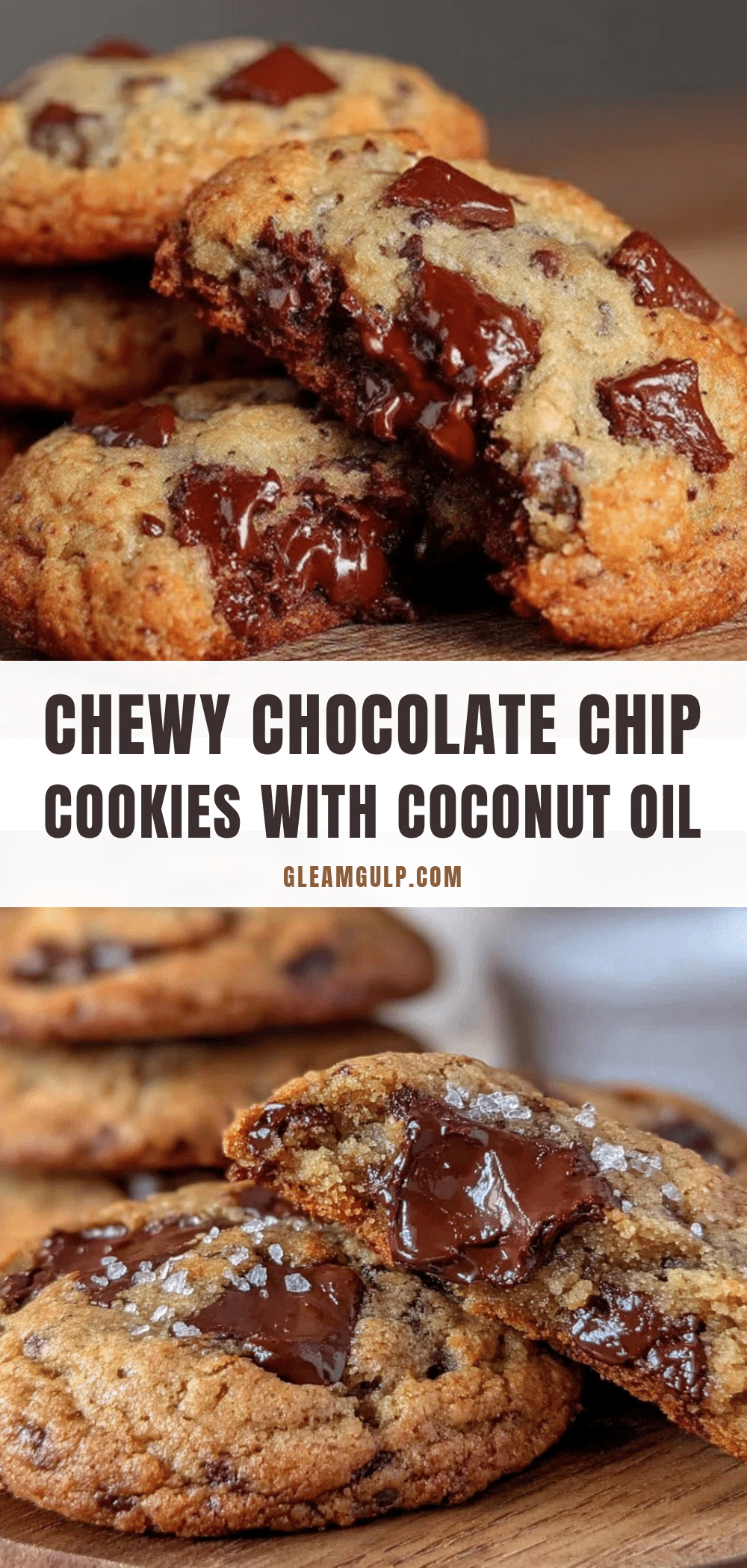 chewy chocolate chip cookies with coconut oil recipe