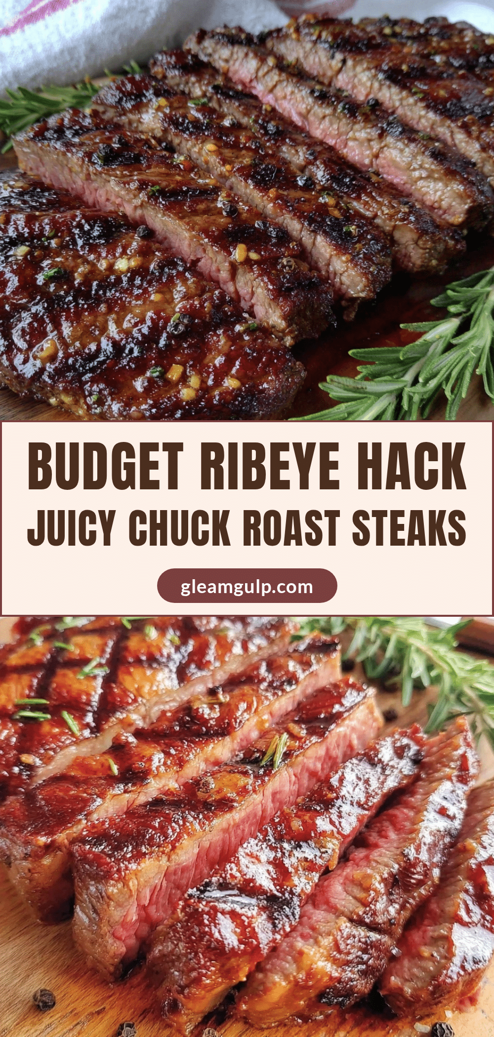 chuck roast steaks recipe