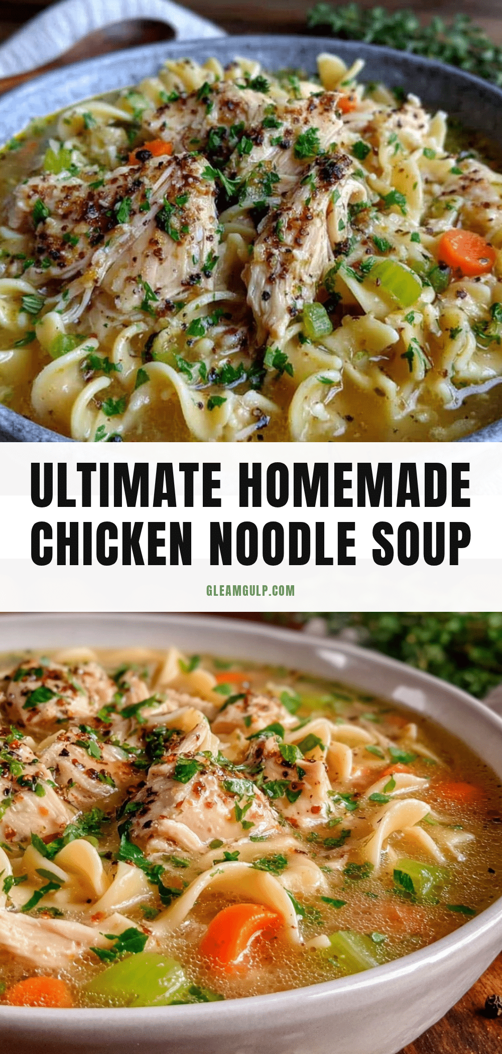 cozy chicken noodle soup from scratch recipe