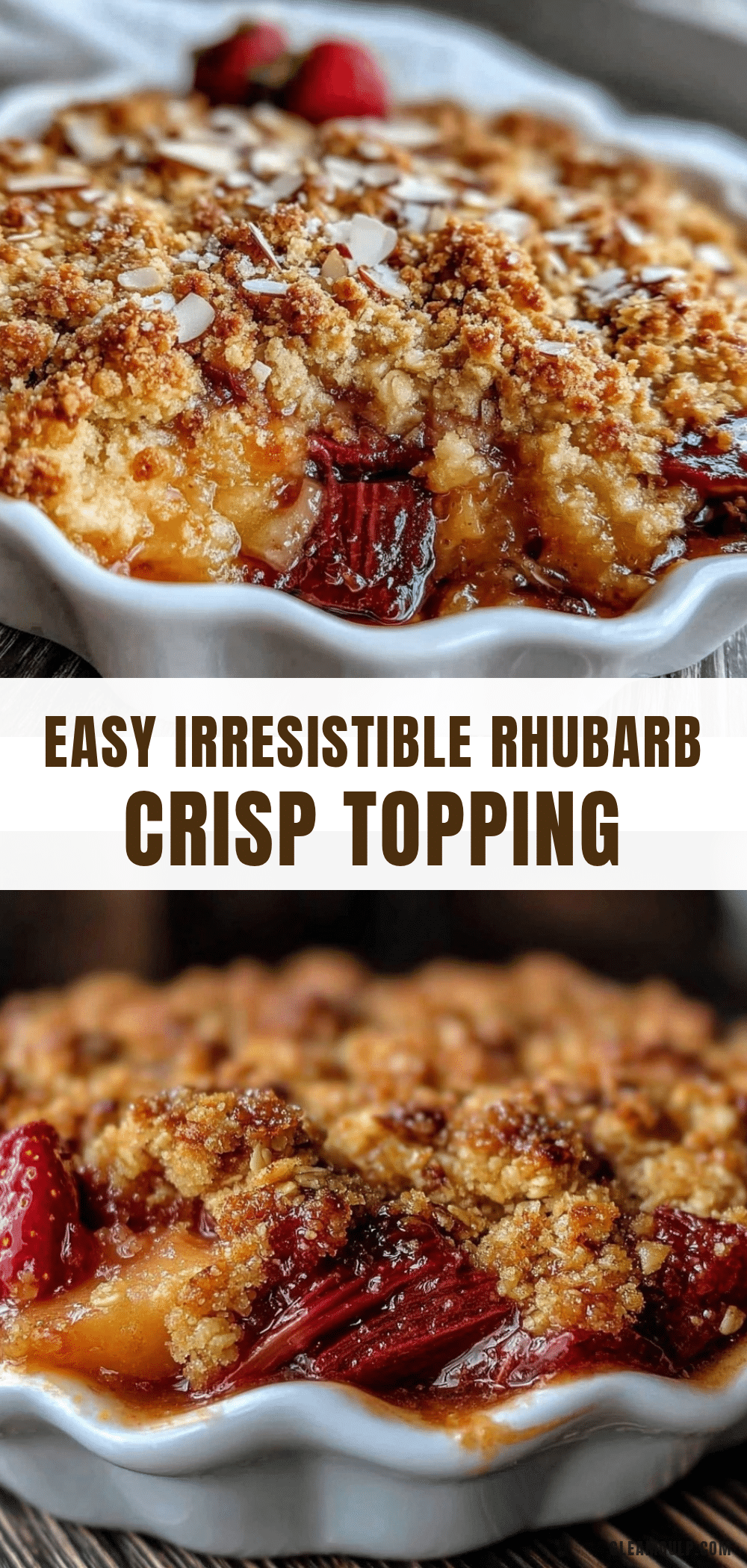 cozy rhubarb crisp recipe