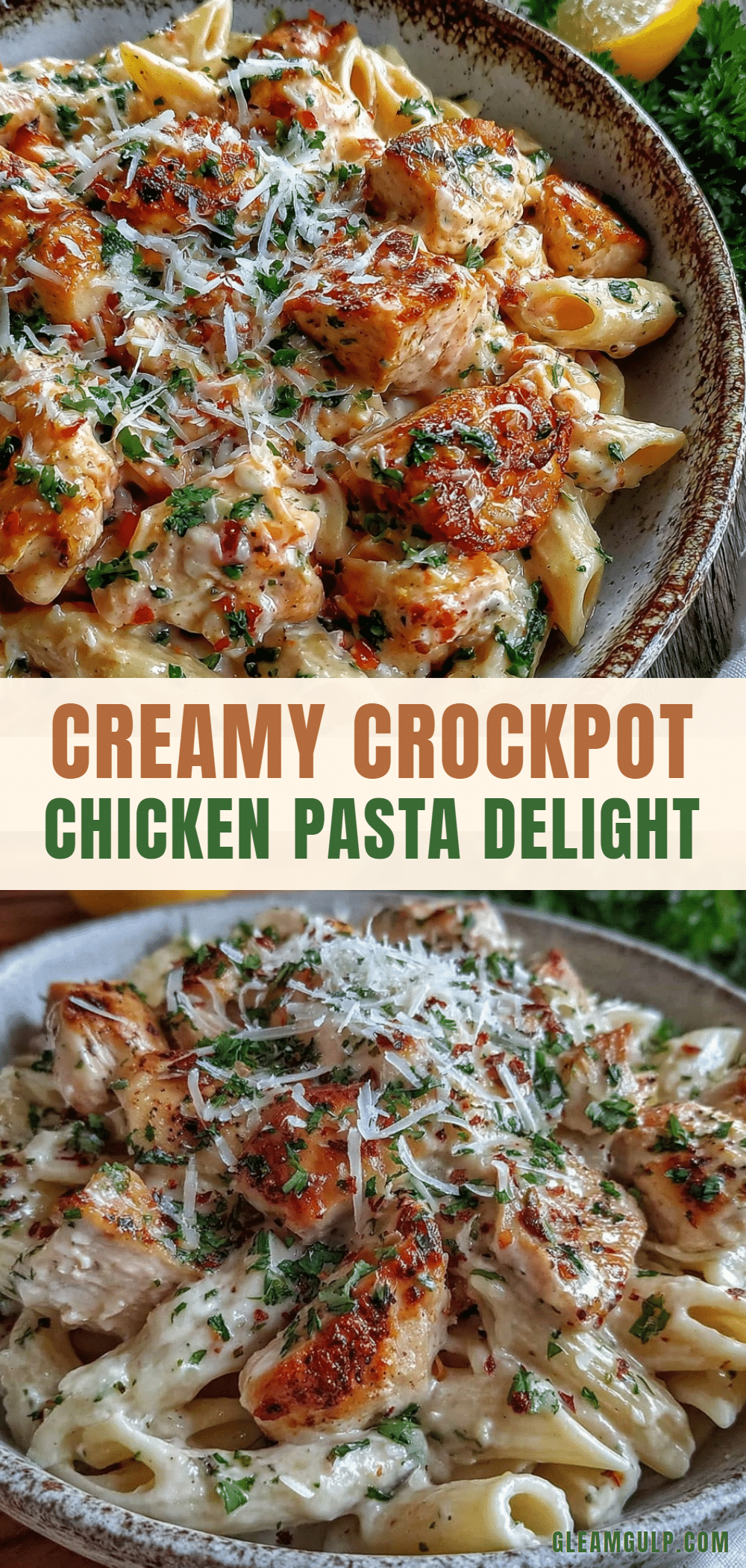 creamy crockpot chicken pasta recipe recipe