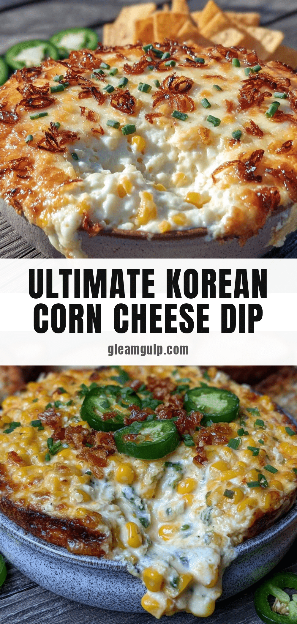 creamy korean corn cheese dip recipe