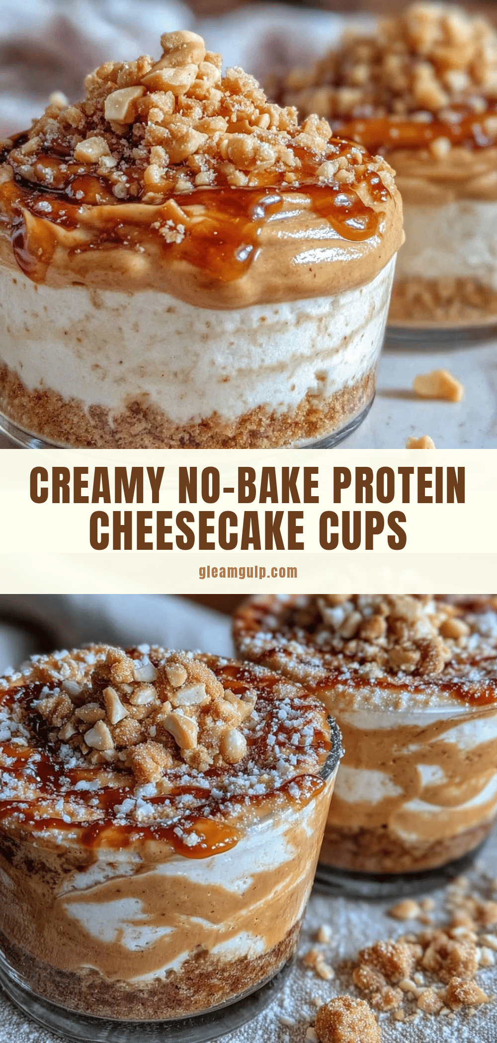 creamy protein cheesecake cups recipe