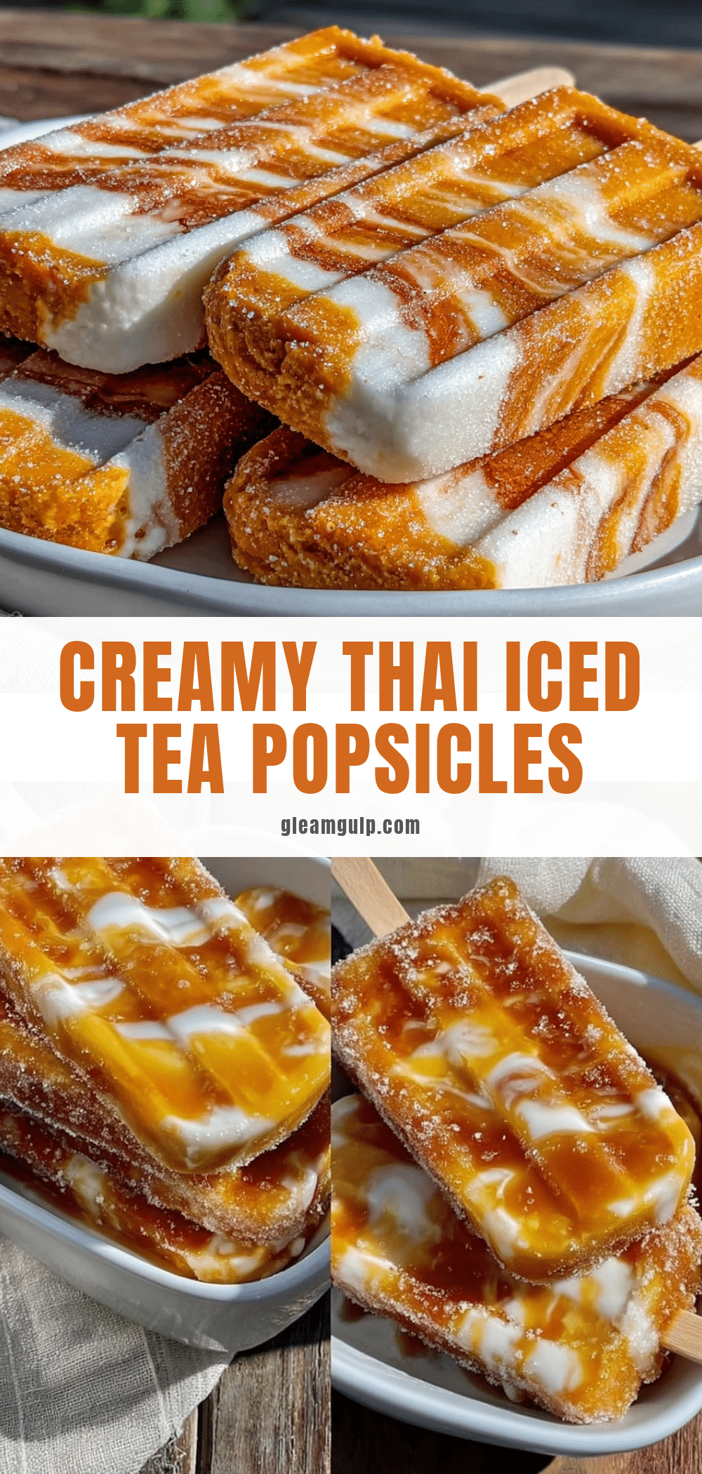 creamy thai iced tea creamsicle popsicles recipe