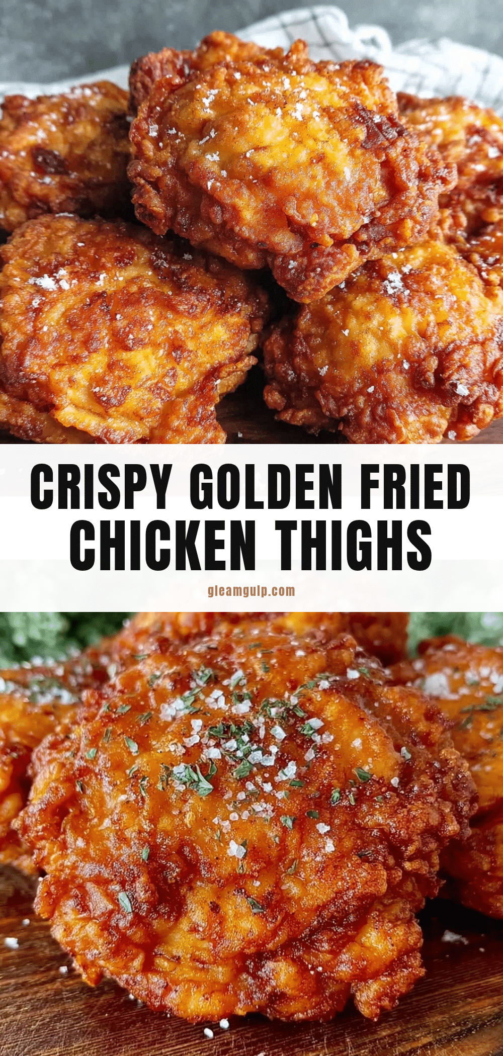 crispy fried chicken thighs recipe