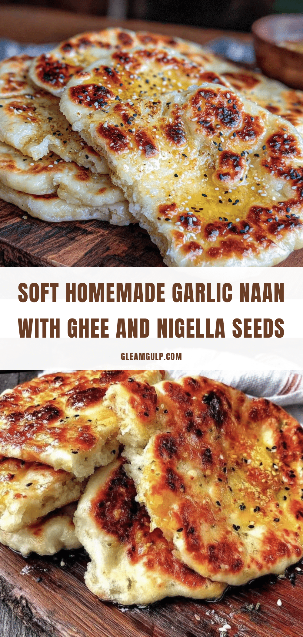 crispy homemade garlic naan recipe