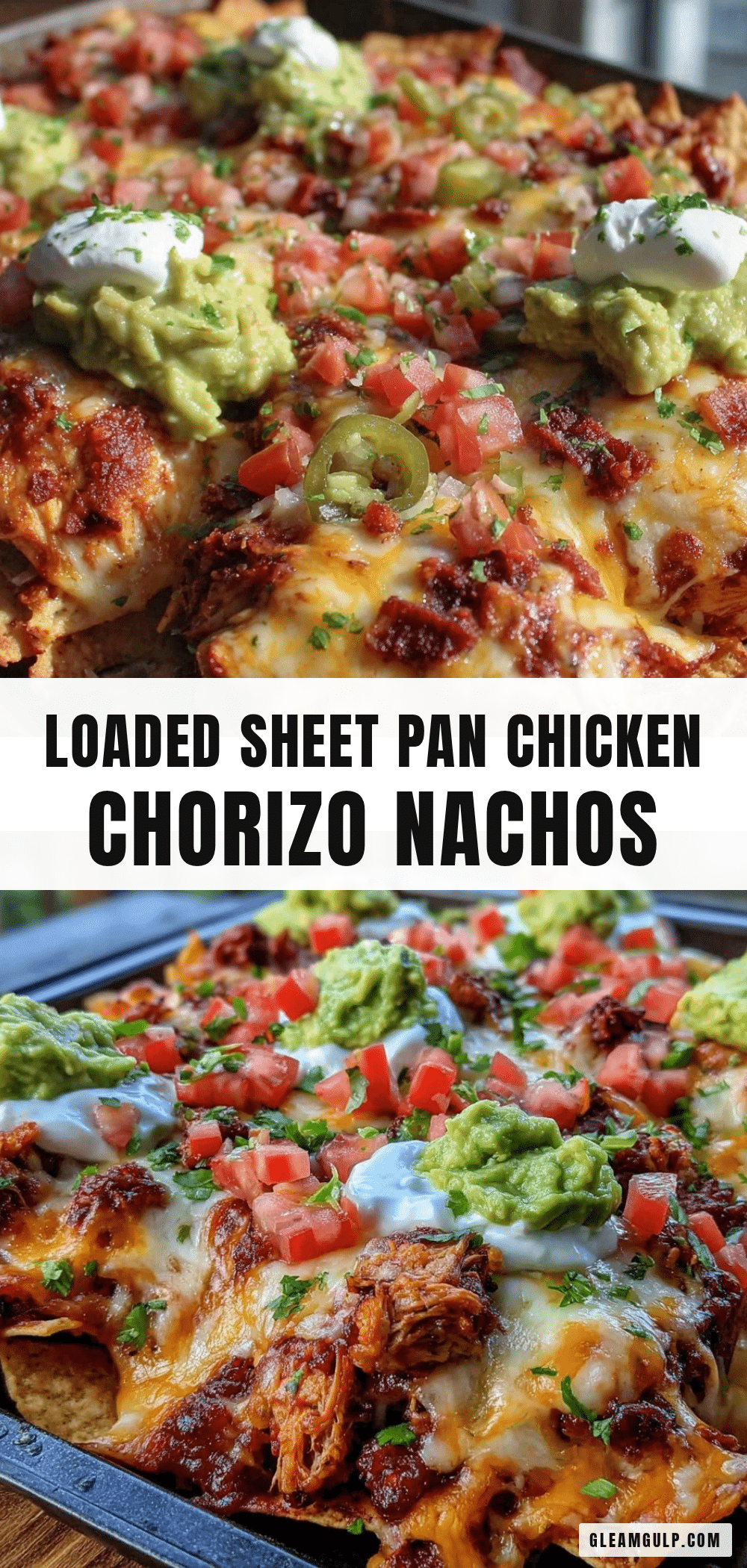 crispy sheet pan chicken and chorizo nachos recipe