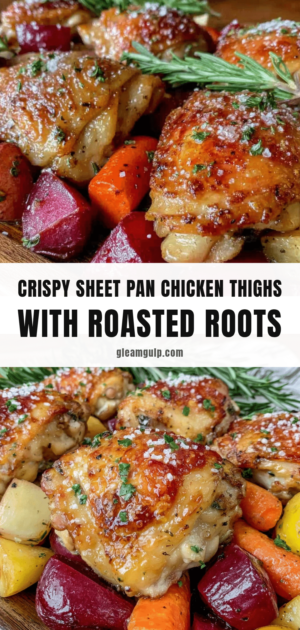 crispy sheet pan roasted chicken thighs recipe