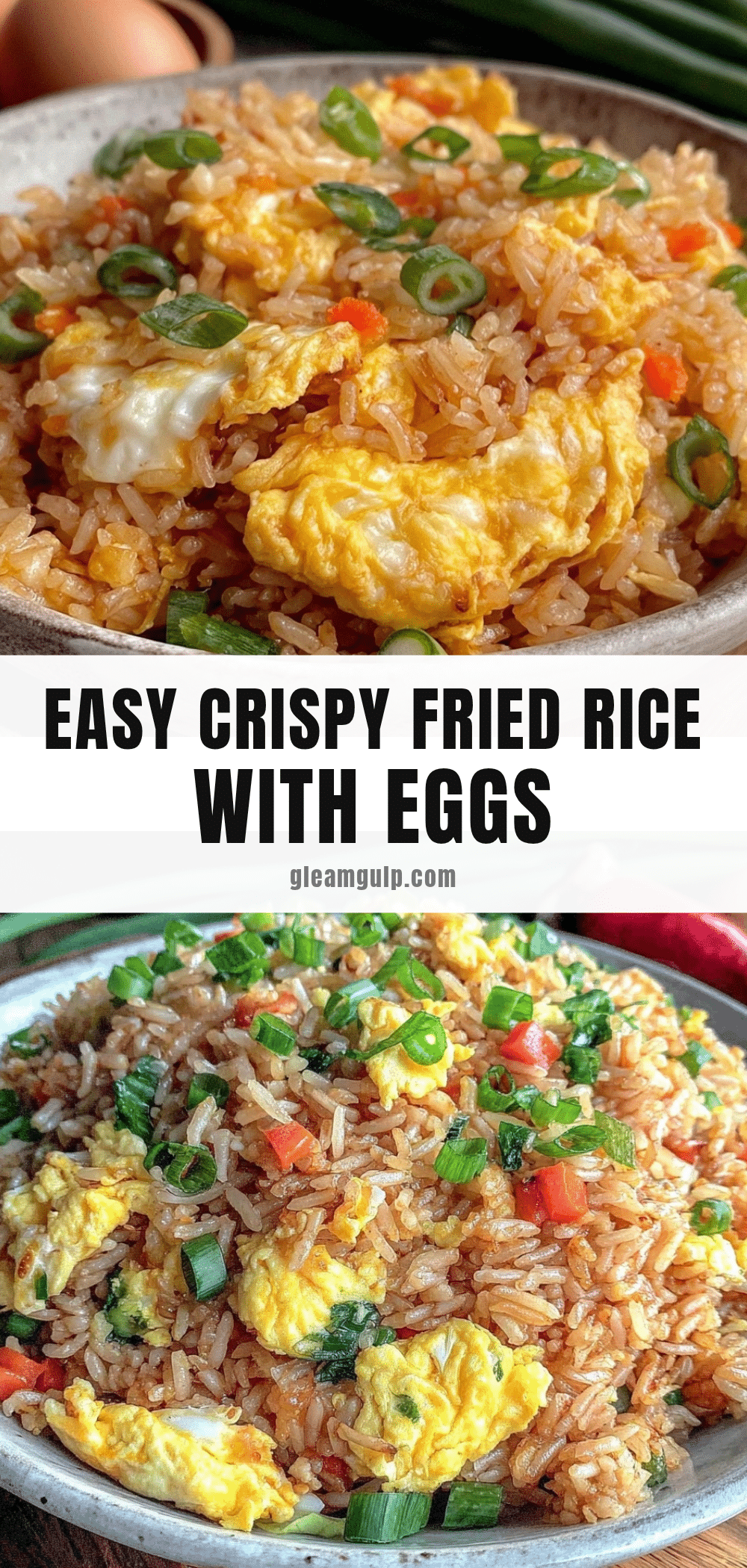 easy crispy fried rice with eggs recipe
