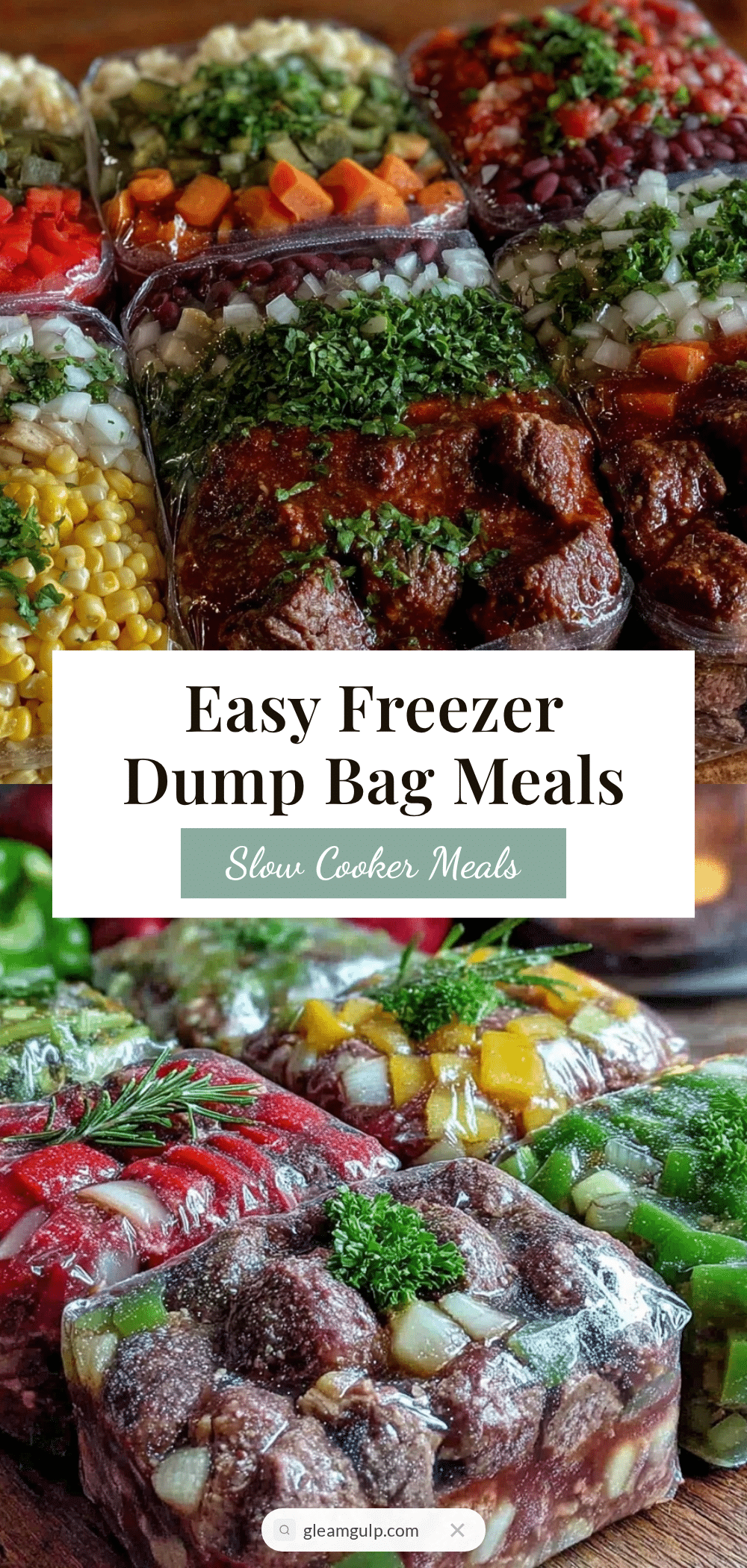 easy freezer dump bag slow cooker meals recipe
