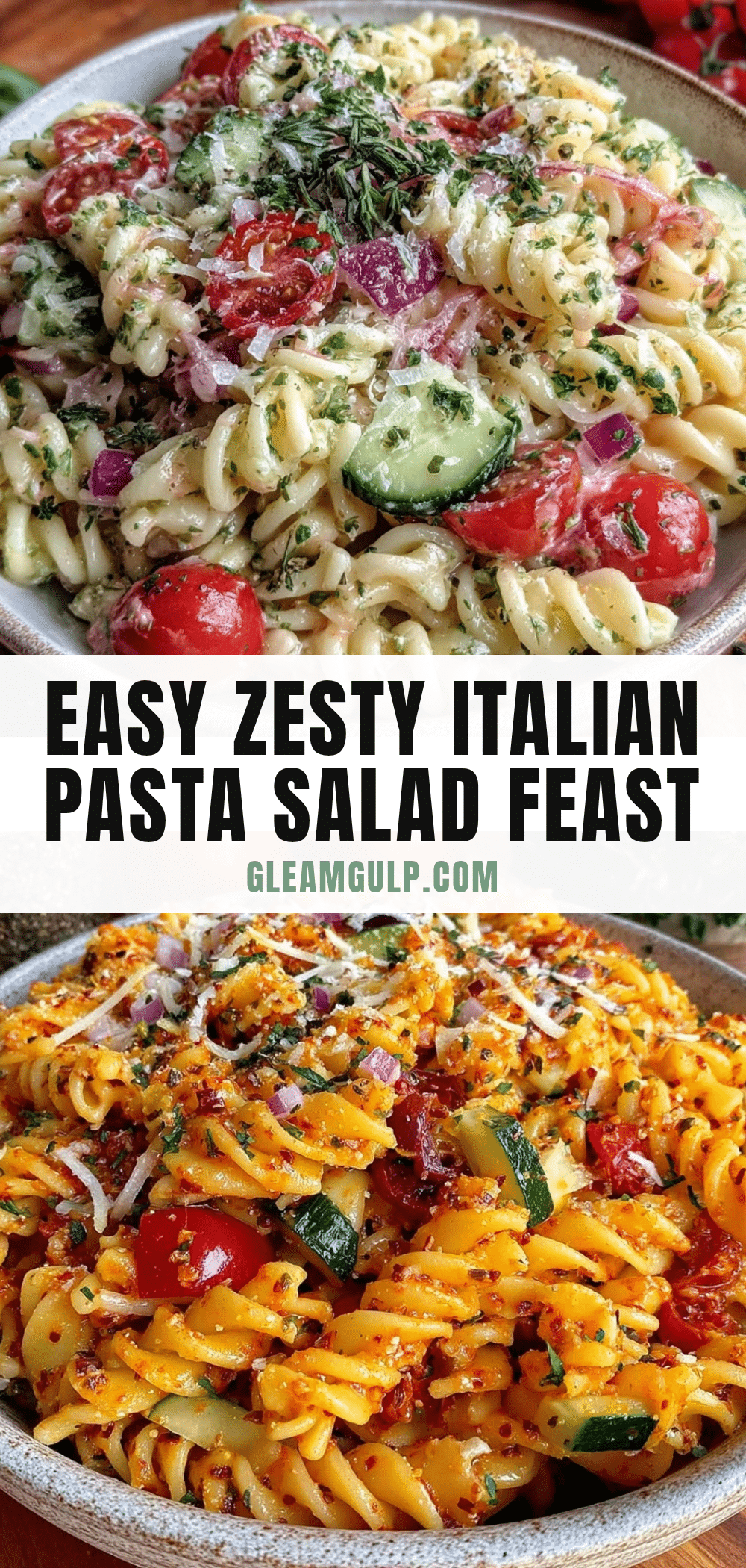 easy zesty italian pasta salad recipe