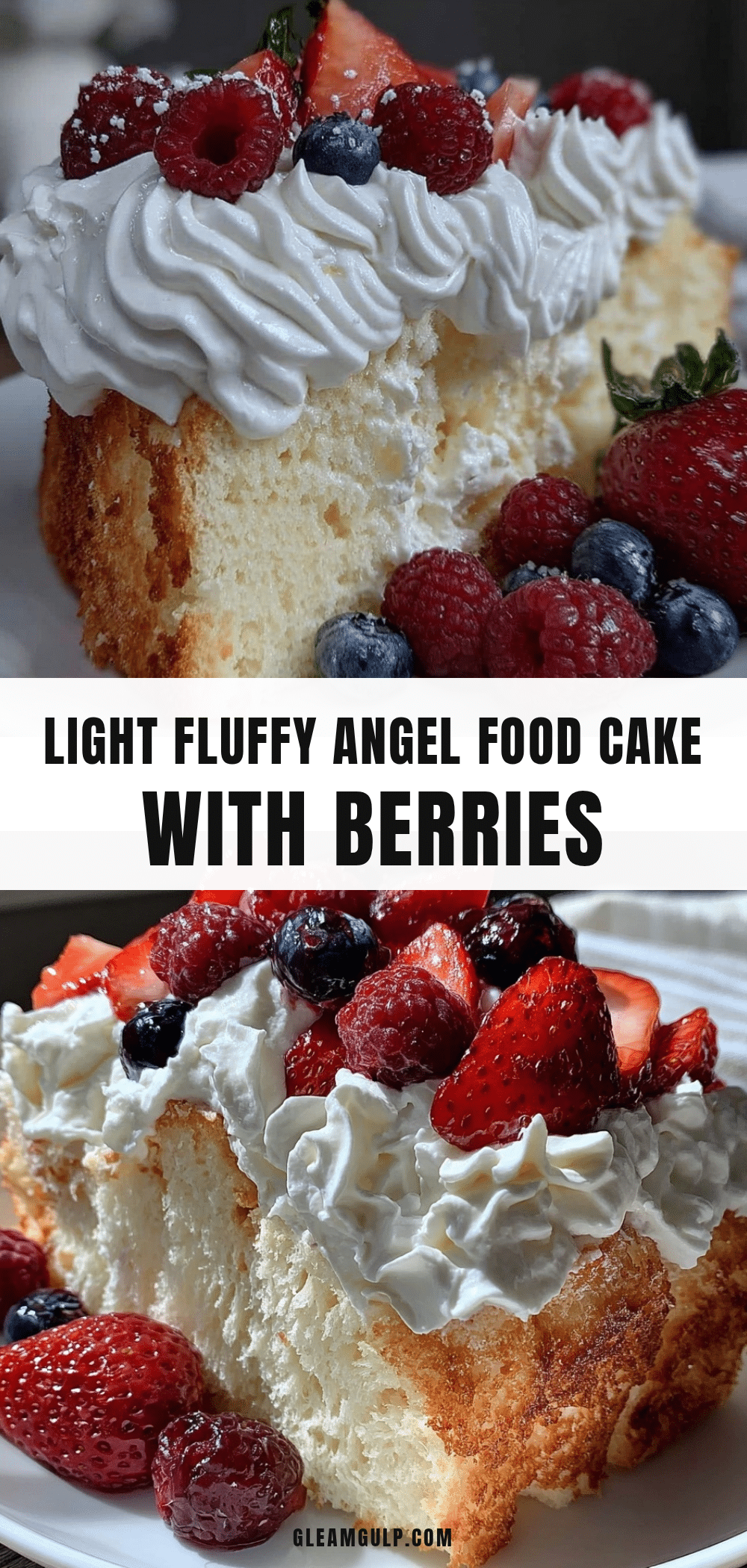 fluffy homemade angel food cake recipe