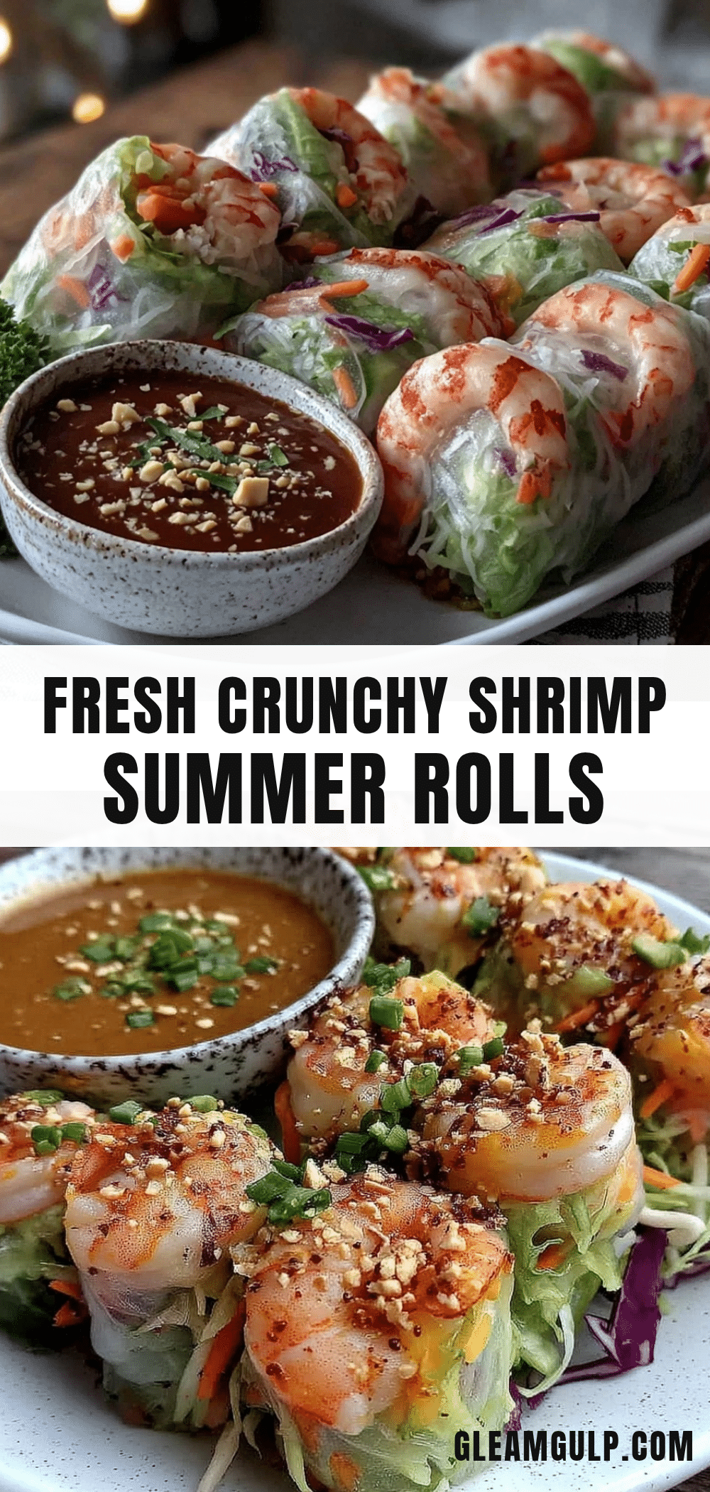 fresh healthy shrimp summer rolls recipe
