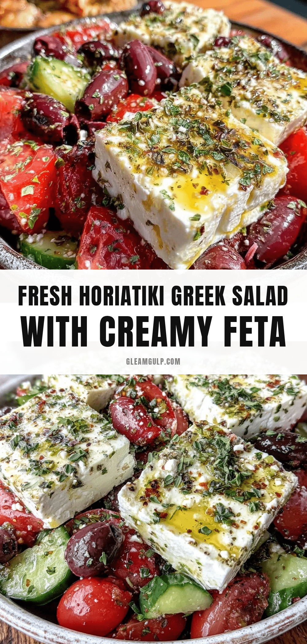 Fresh Horiatiki Greek Village Salad recipe