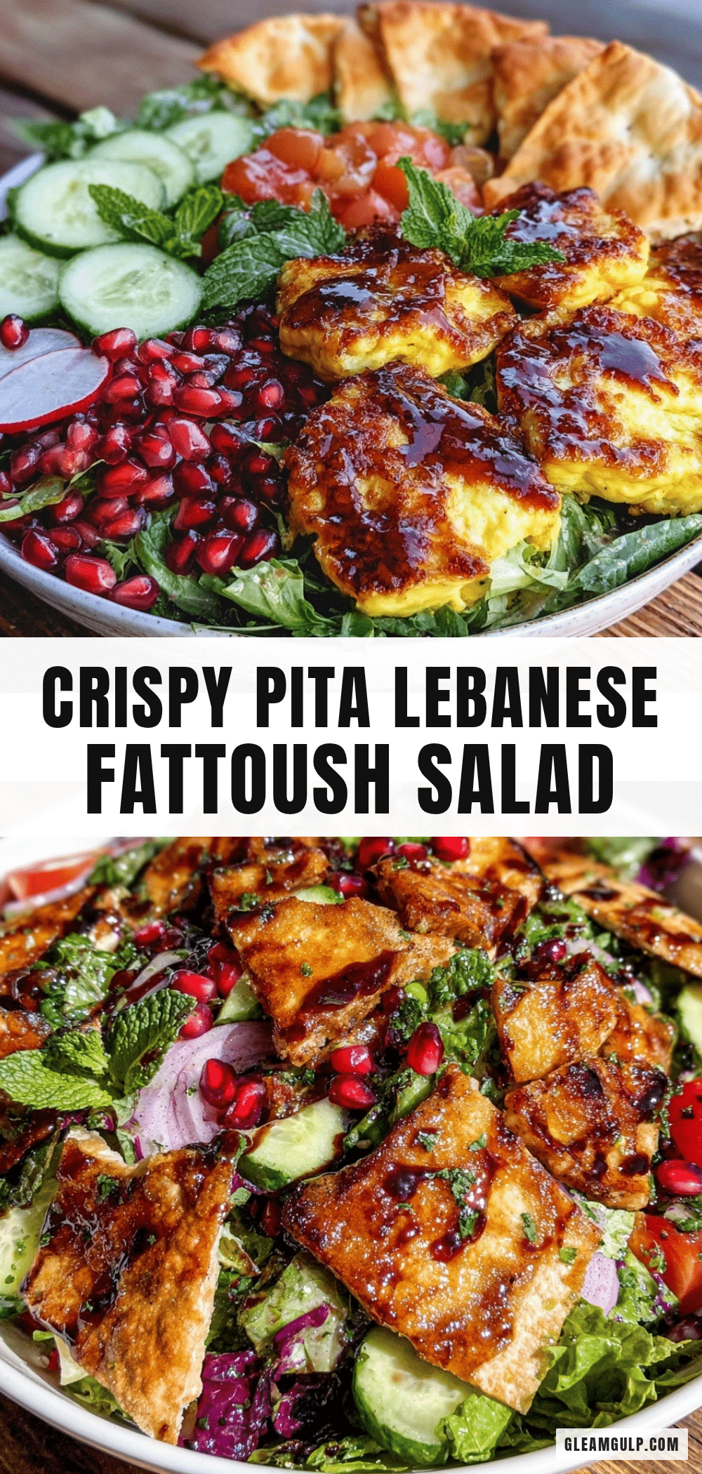 fresh Lebanese fattoush salad recipe