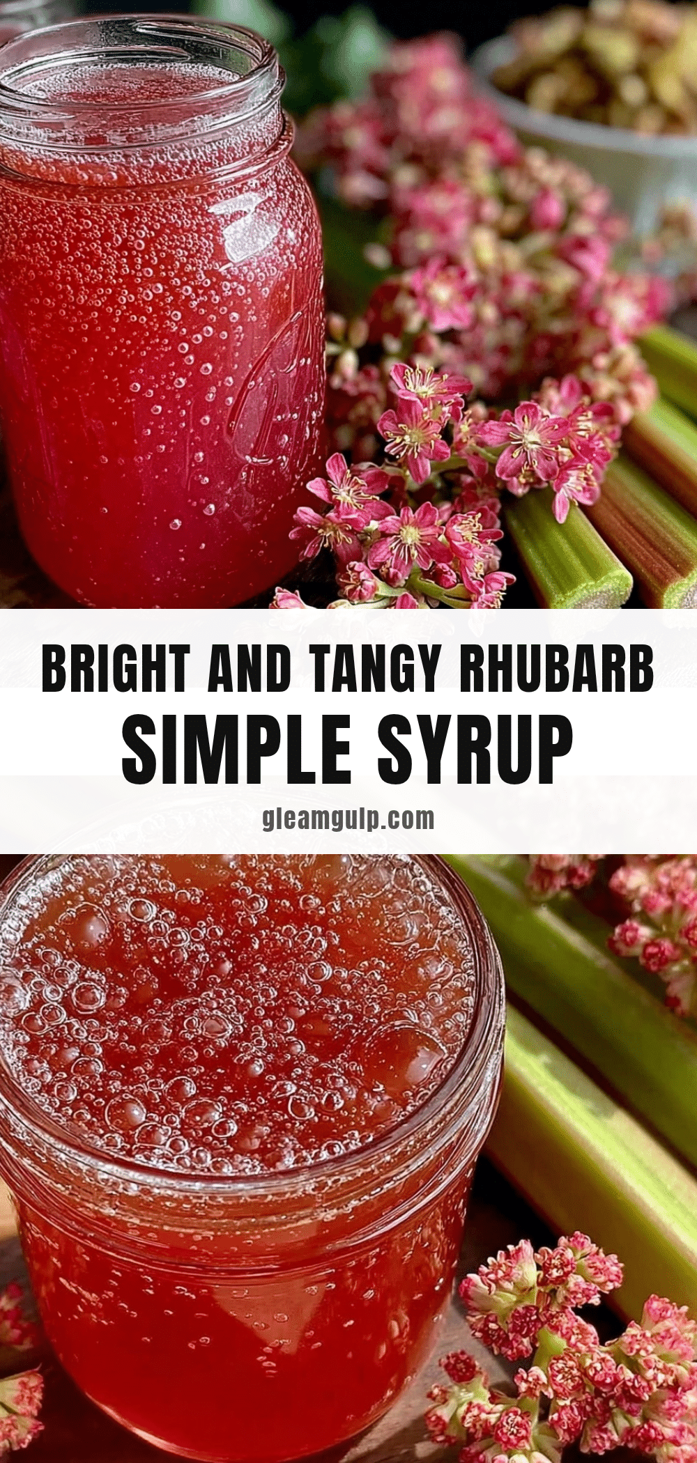 fresh rhubarb simple syrup recipe