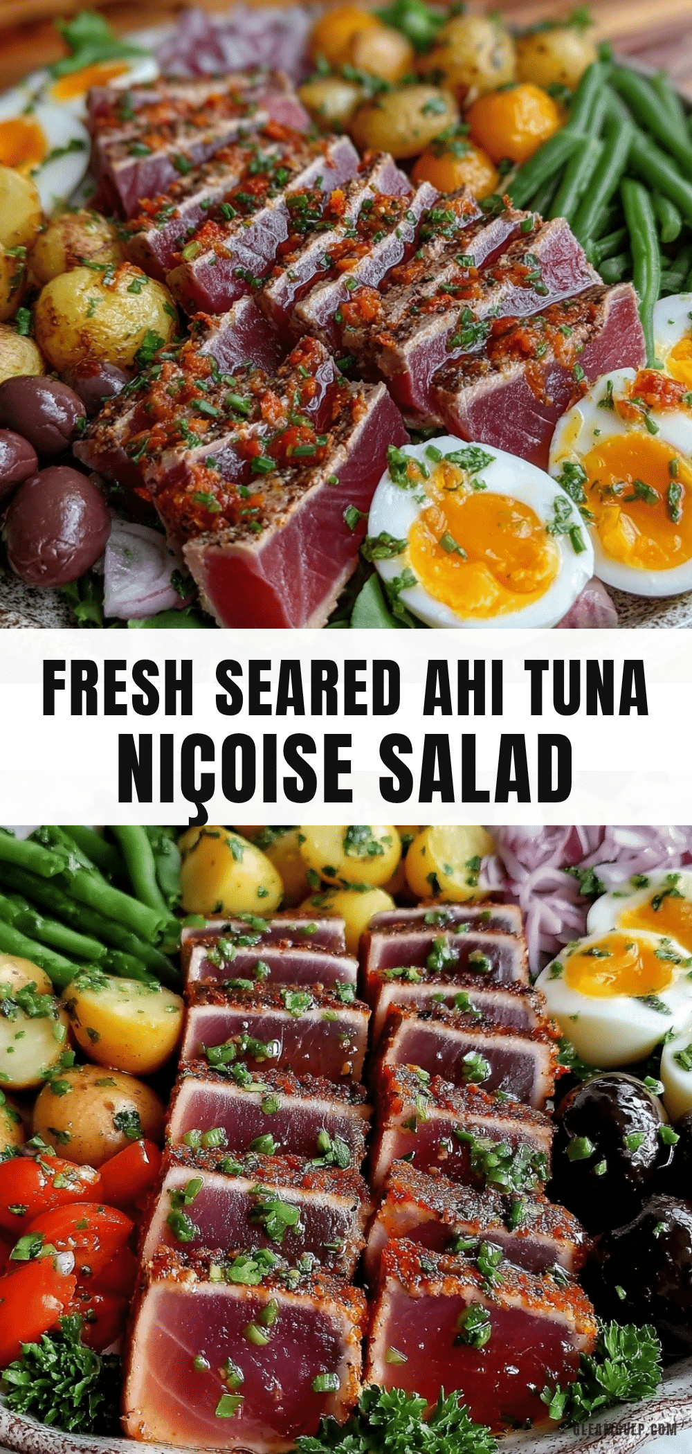 Fresh Salade Niçoise with Seared Ahi Tuna recipe