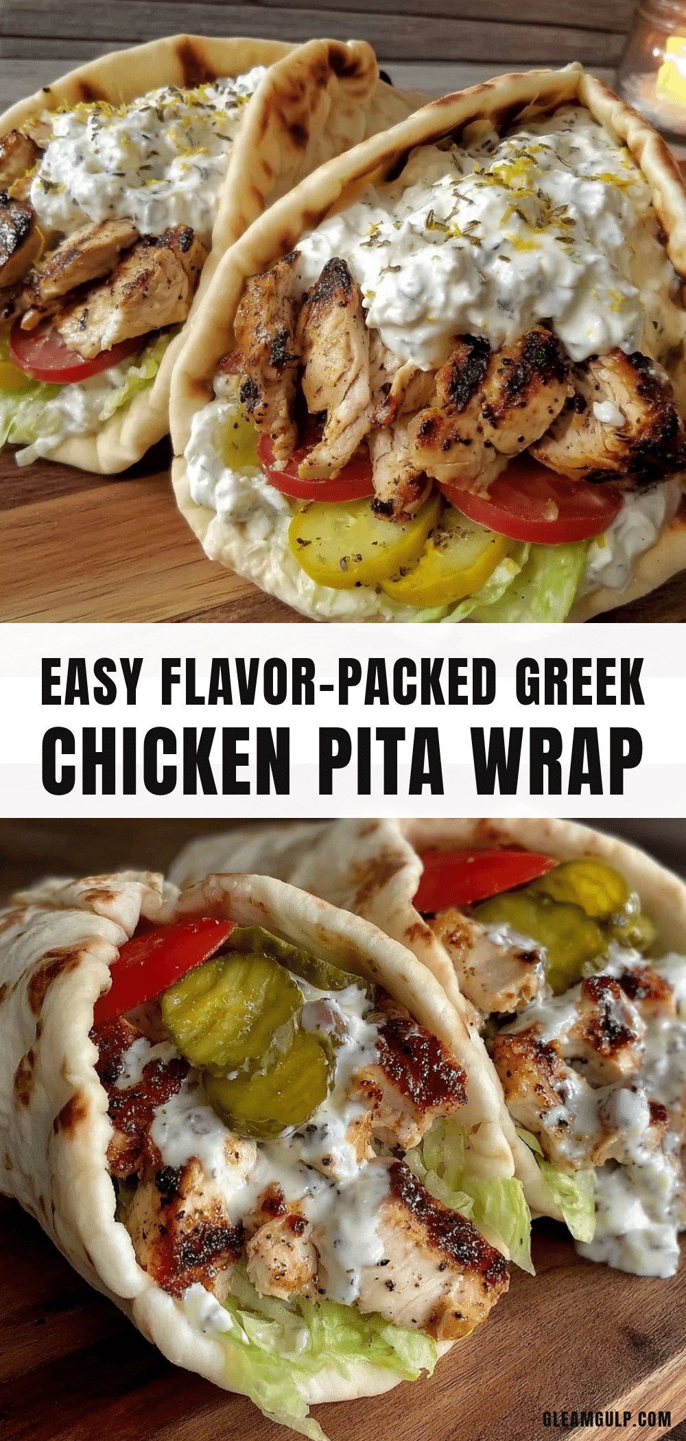 greek chicken pita wrap recipe