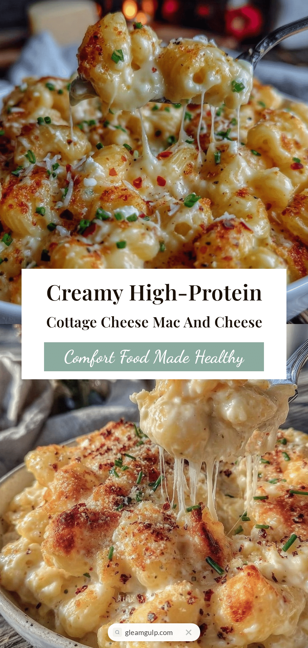 healthy high-protein cottage cheese mac and cheese recipe
