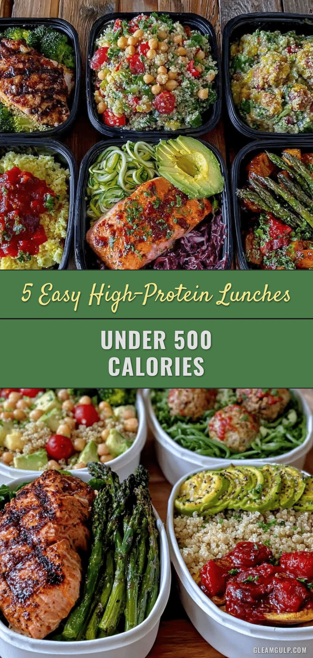 high-protein meal prep lunches under 500 calories recipe