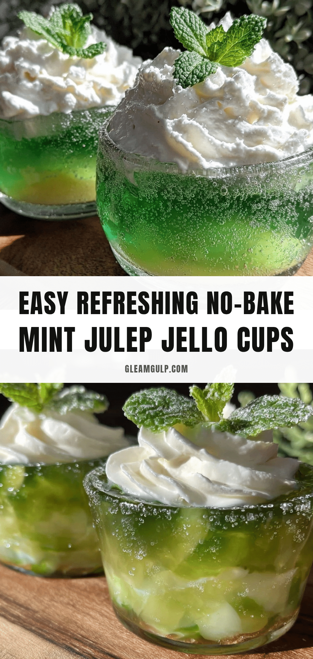 mint julep jello cups recipe