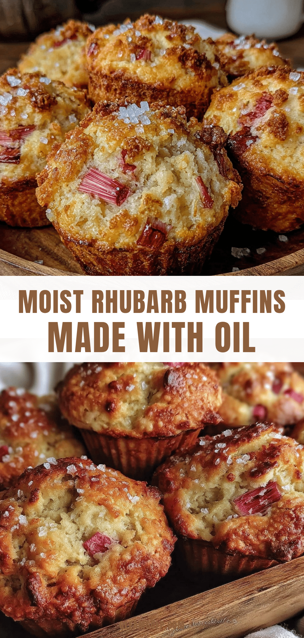 moist rhubarb muffins recipe