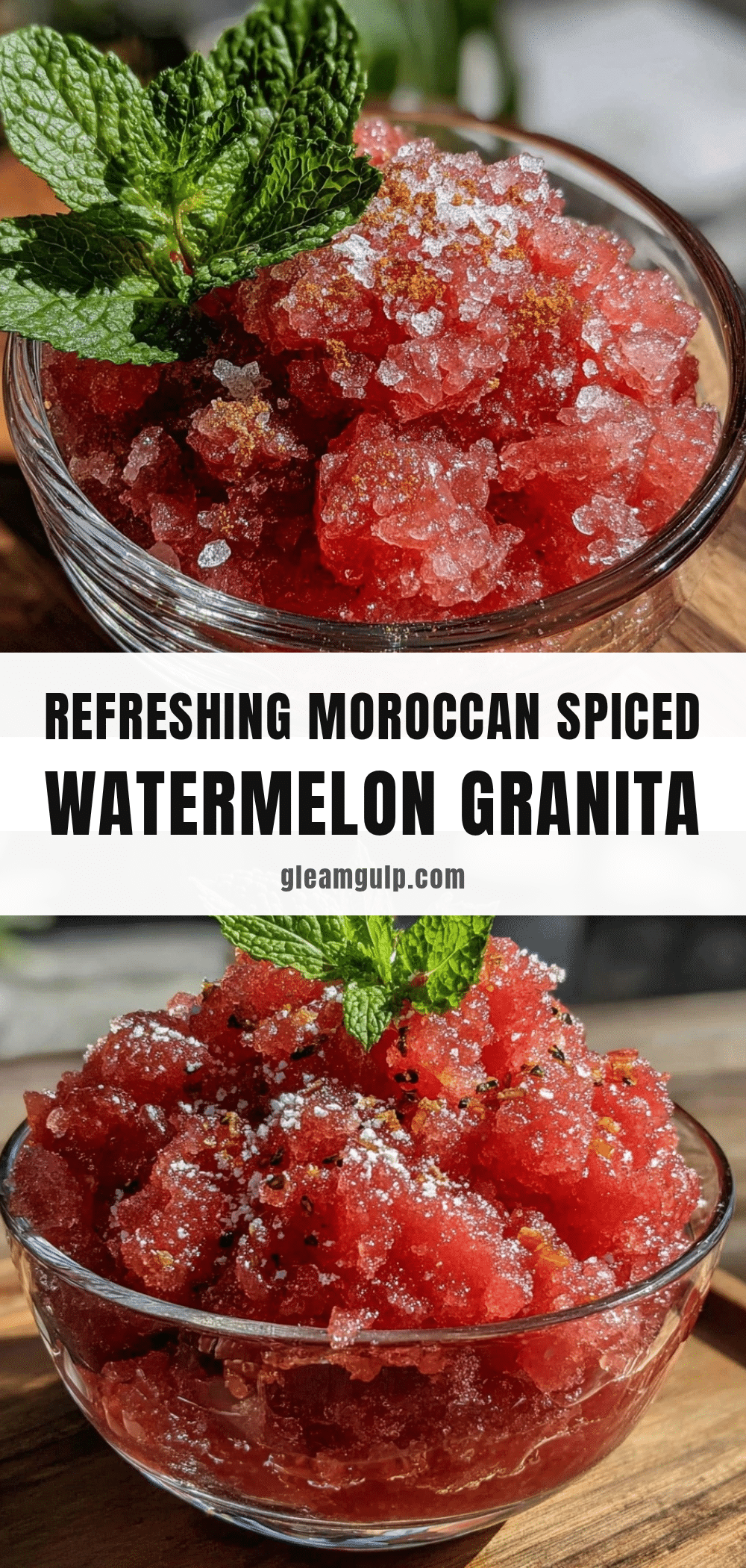 Moroccan spiced watermelon granita recipe