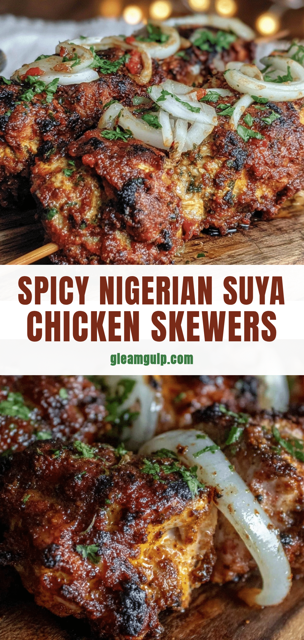 Nigerian Suya Chicken Skewers recipe