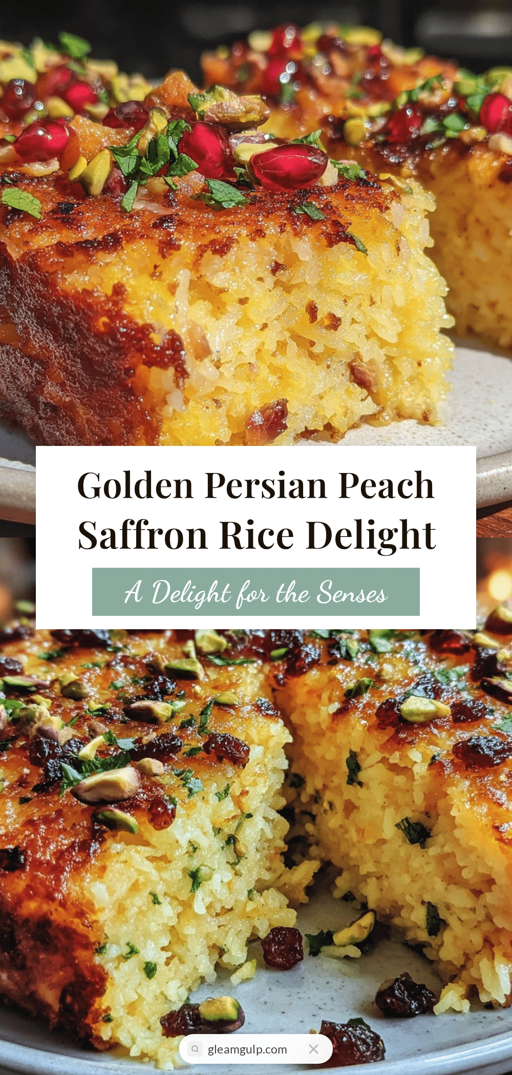 Persian peach and saffron rice recipe