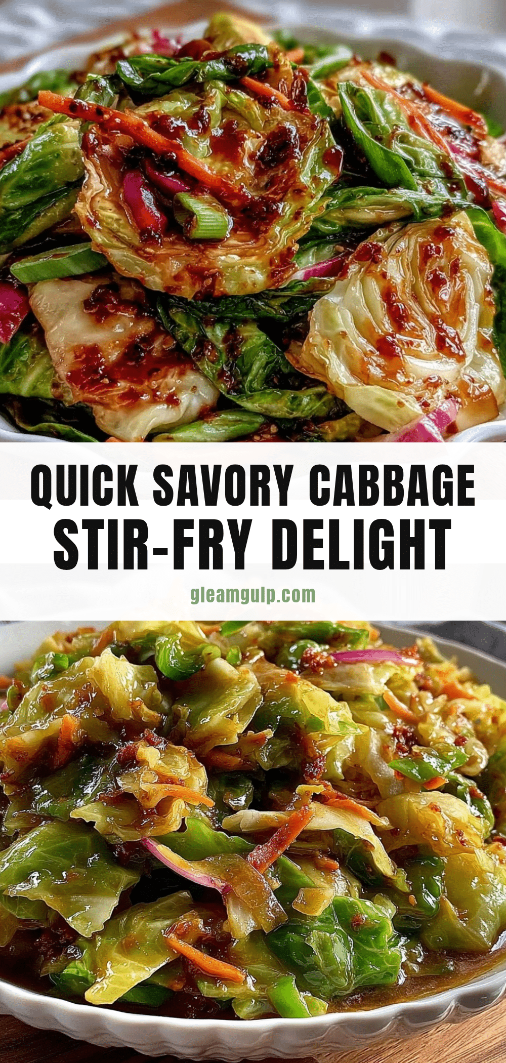 quick savory cabbage stir-fry recipe
