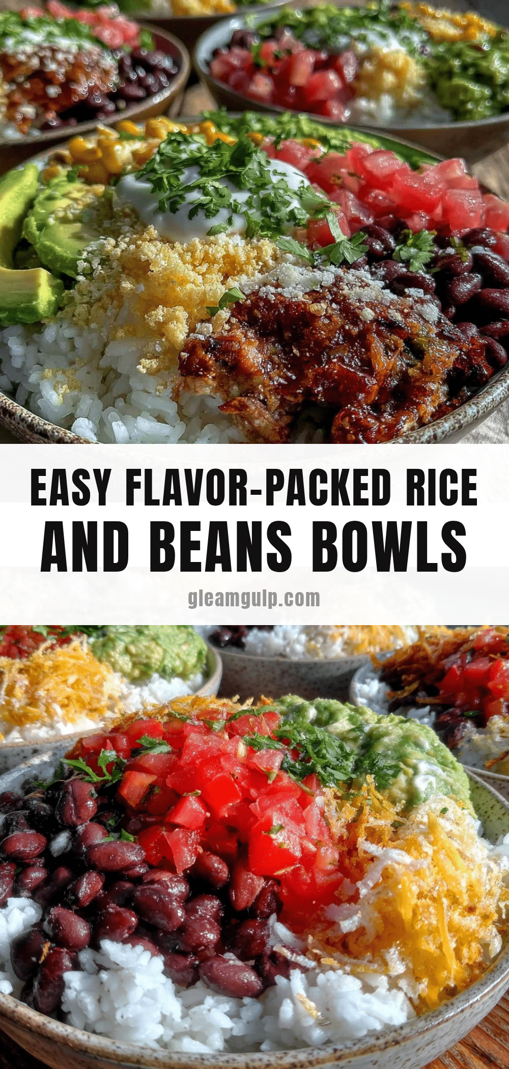 rice and beans burrito bowls recipe