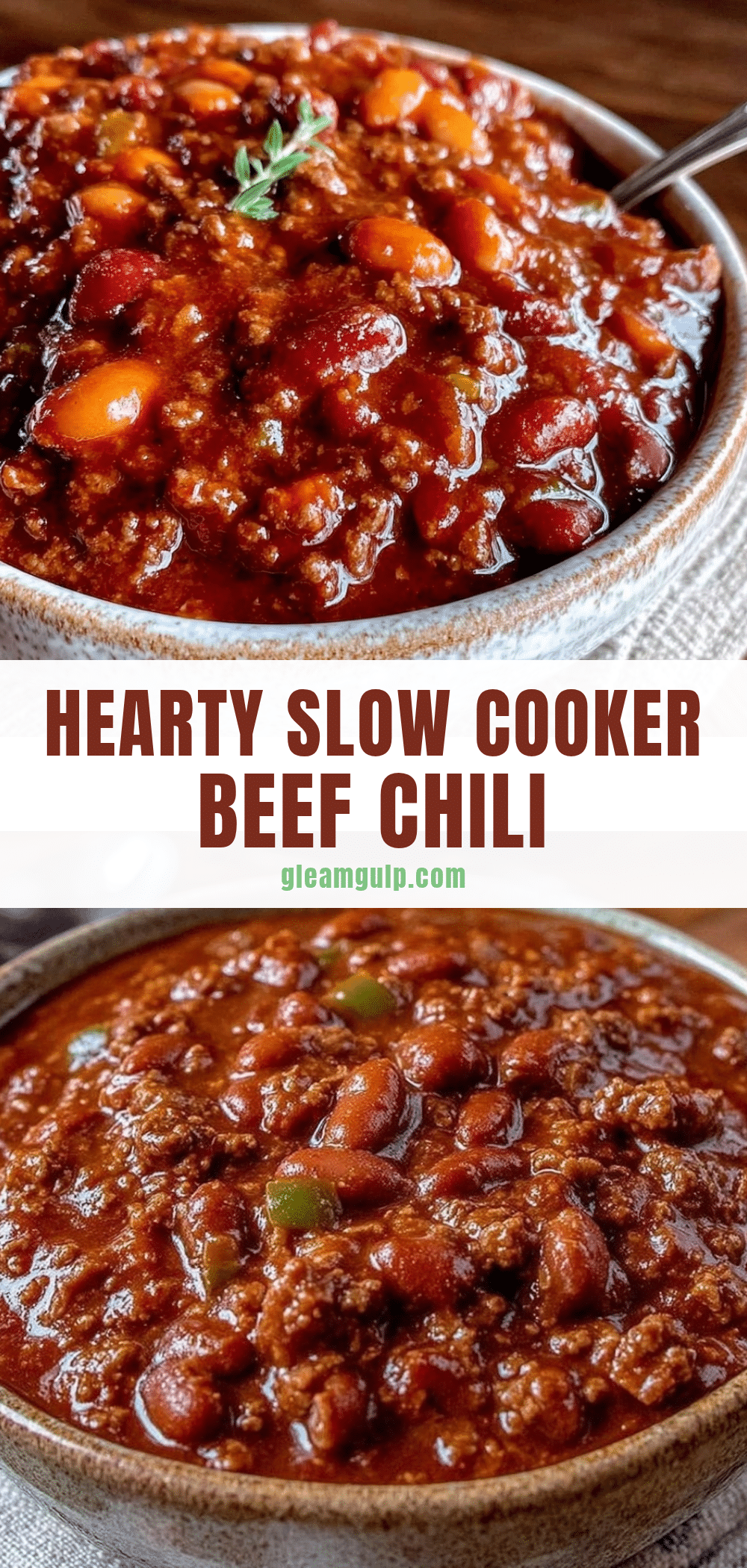 slow cooker chili recipe