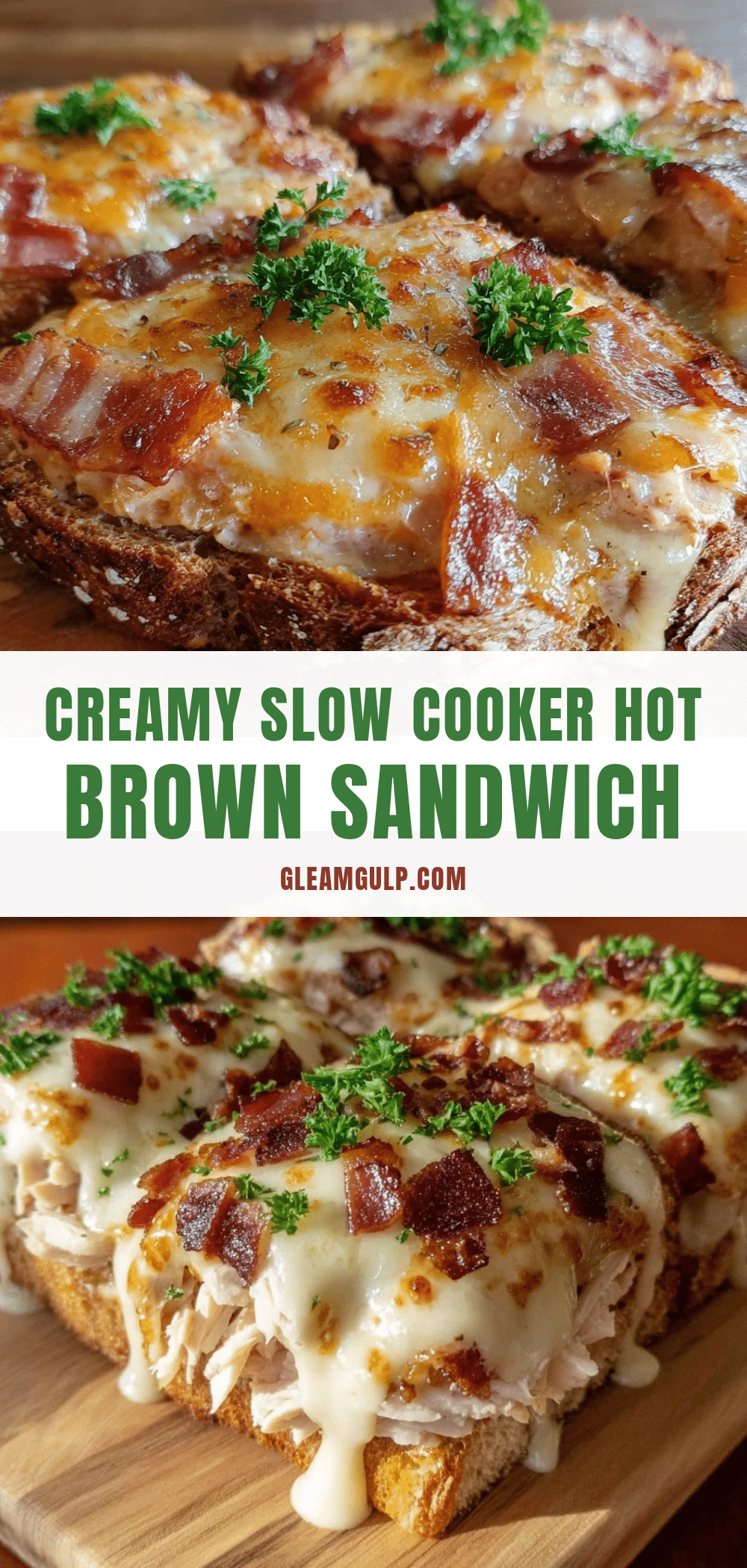 slow cooker hot brown sandwich recipe