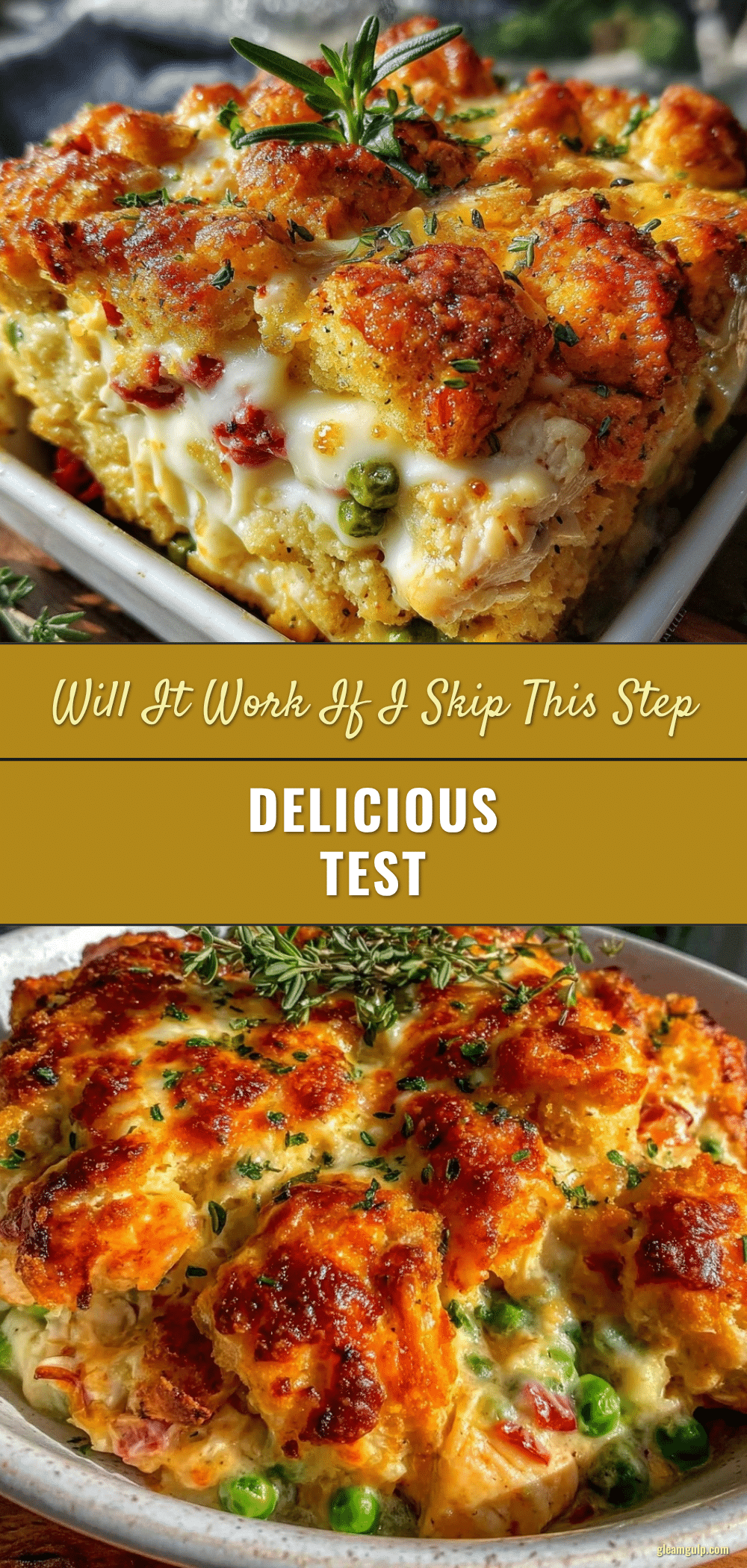 crispy and creamy chicken casserole recipe