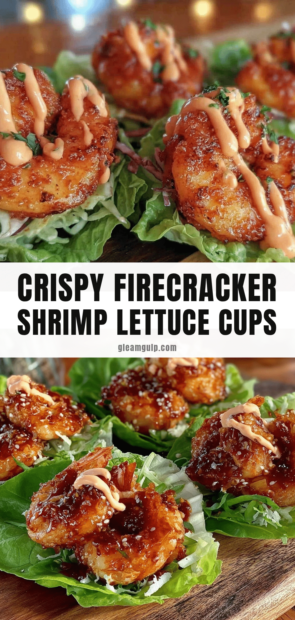 crispy firecracker shrimp lettuce cups recipe