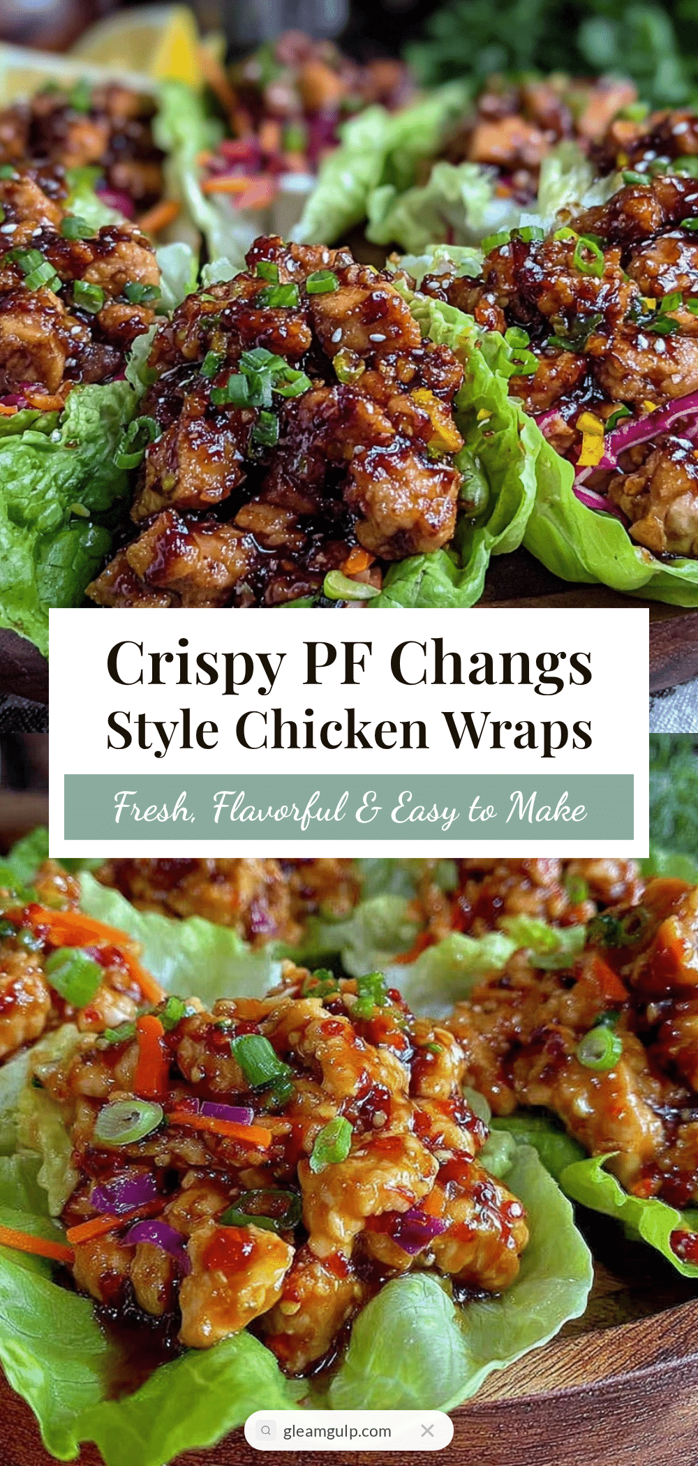 crispy pf changs style asian chicken lettuce wraps recipe
