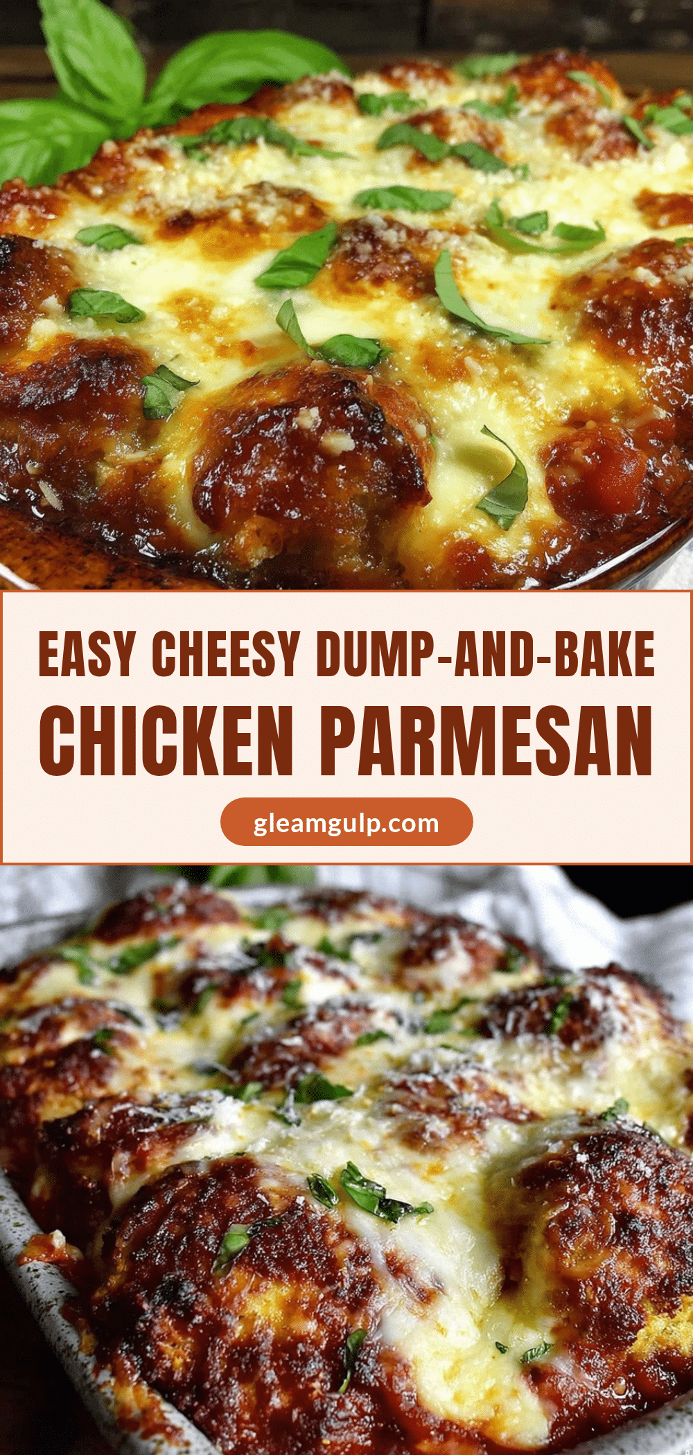 easy cheesy dump-and-bake chicken parmesan casserole recipe