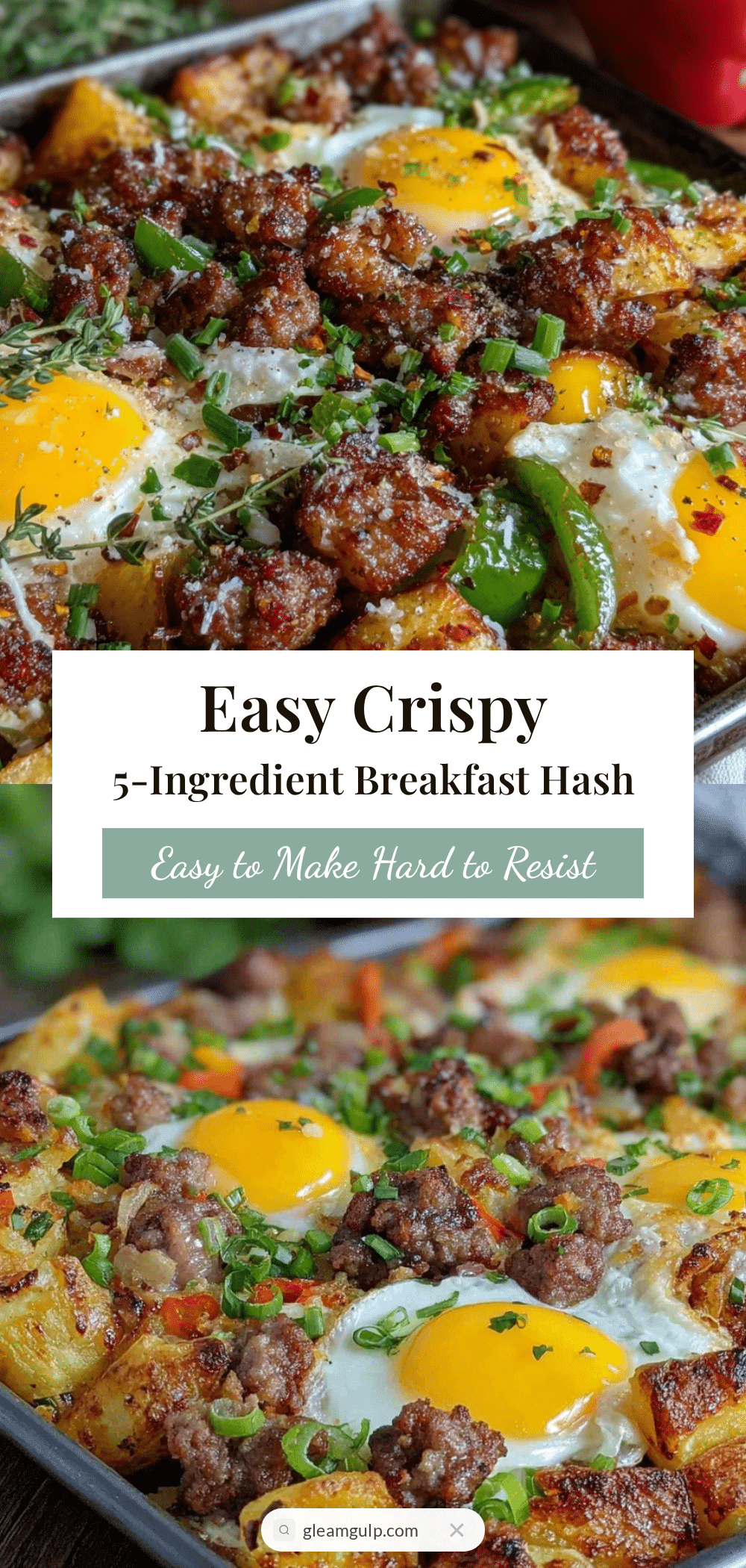 easy crispy sheet pan breakfast hash recipe