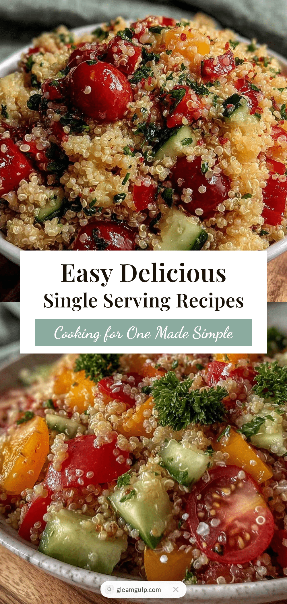 easy quinoa salad for one recipe