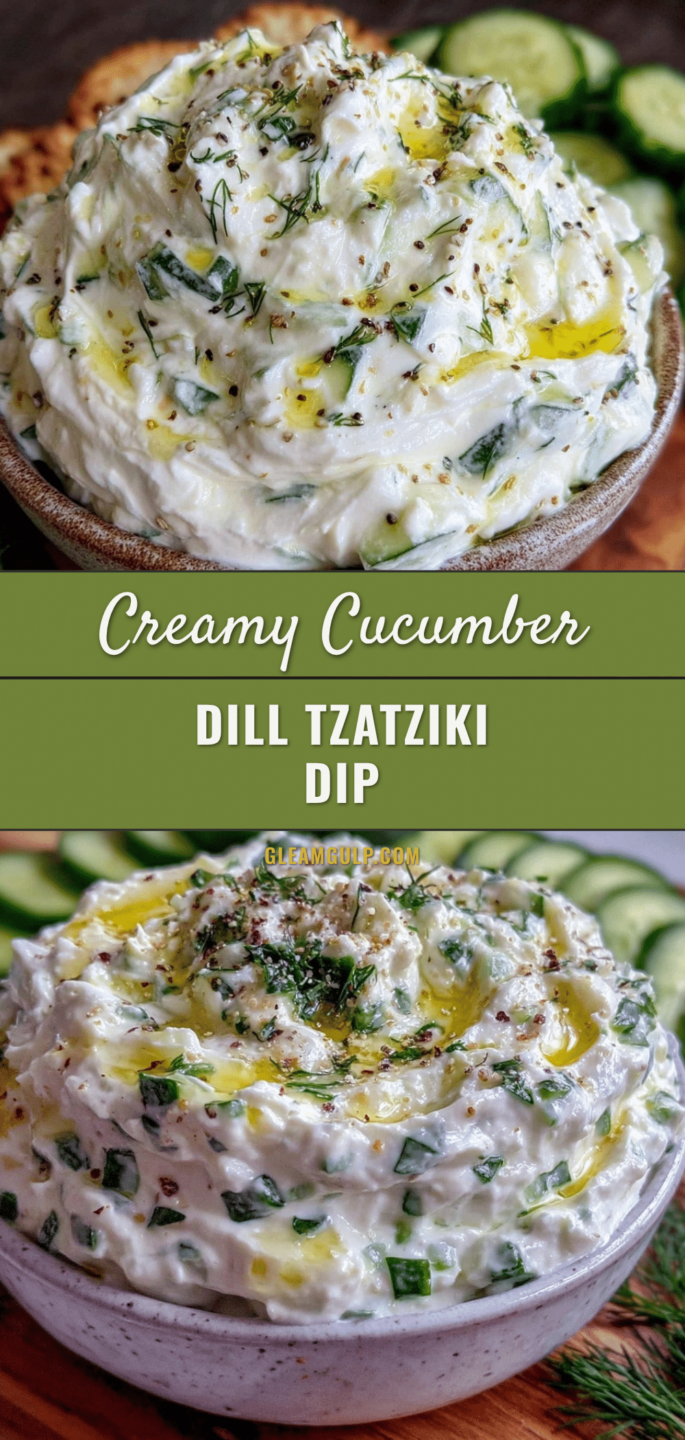 fresh cucumber dill greek yogurt tzatziki dip recipe