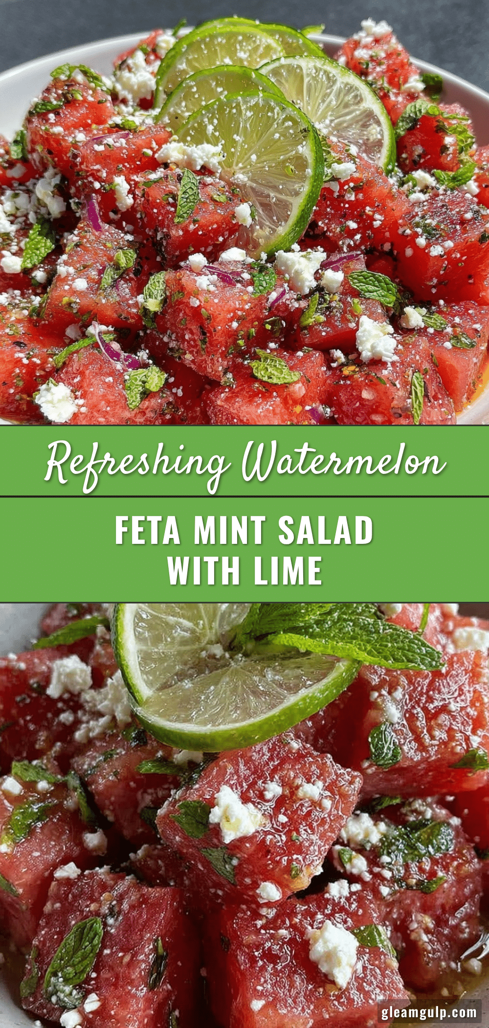 fresh watermelon feta mint salad recipe