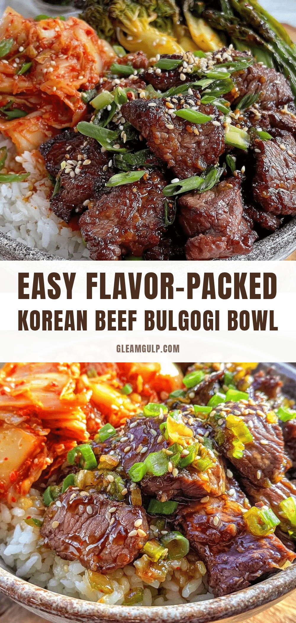 Korean beef bulgogi bowl recipe