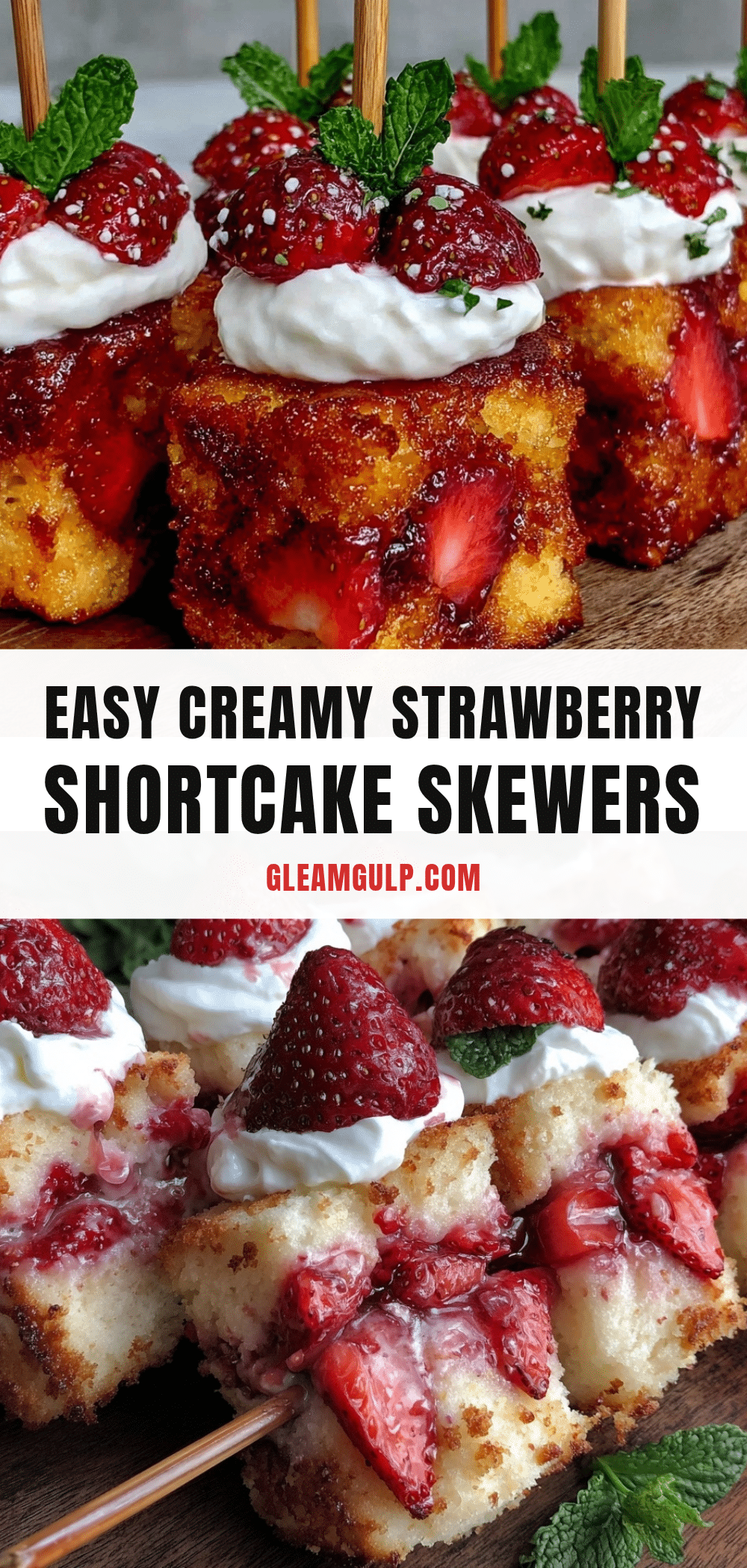 strawberry shortcake skewers recipe
