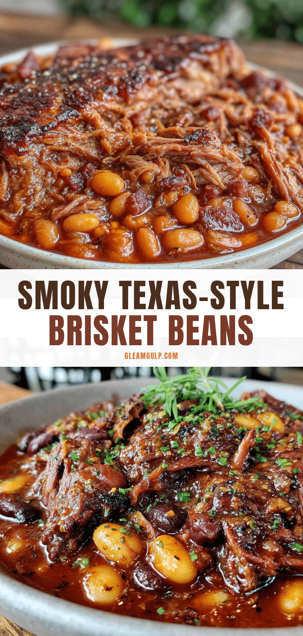 Texas-Style Smoked Brisket Beans recipe