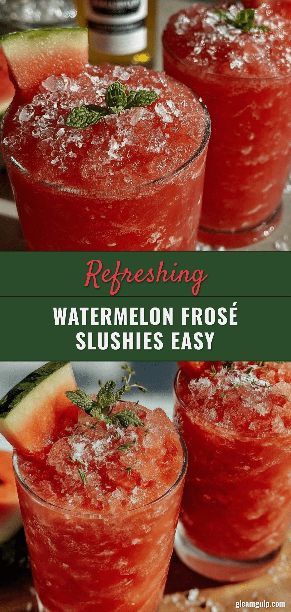 watermelon frosé slushies recipe