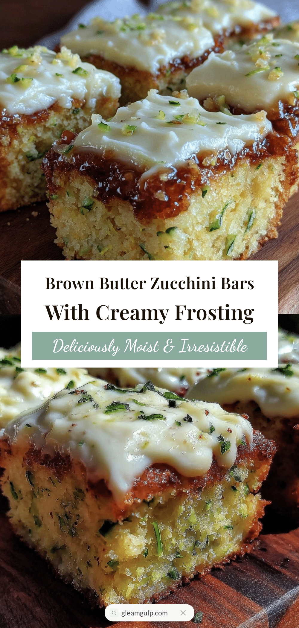 brown butter zucchini bars recipe