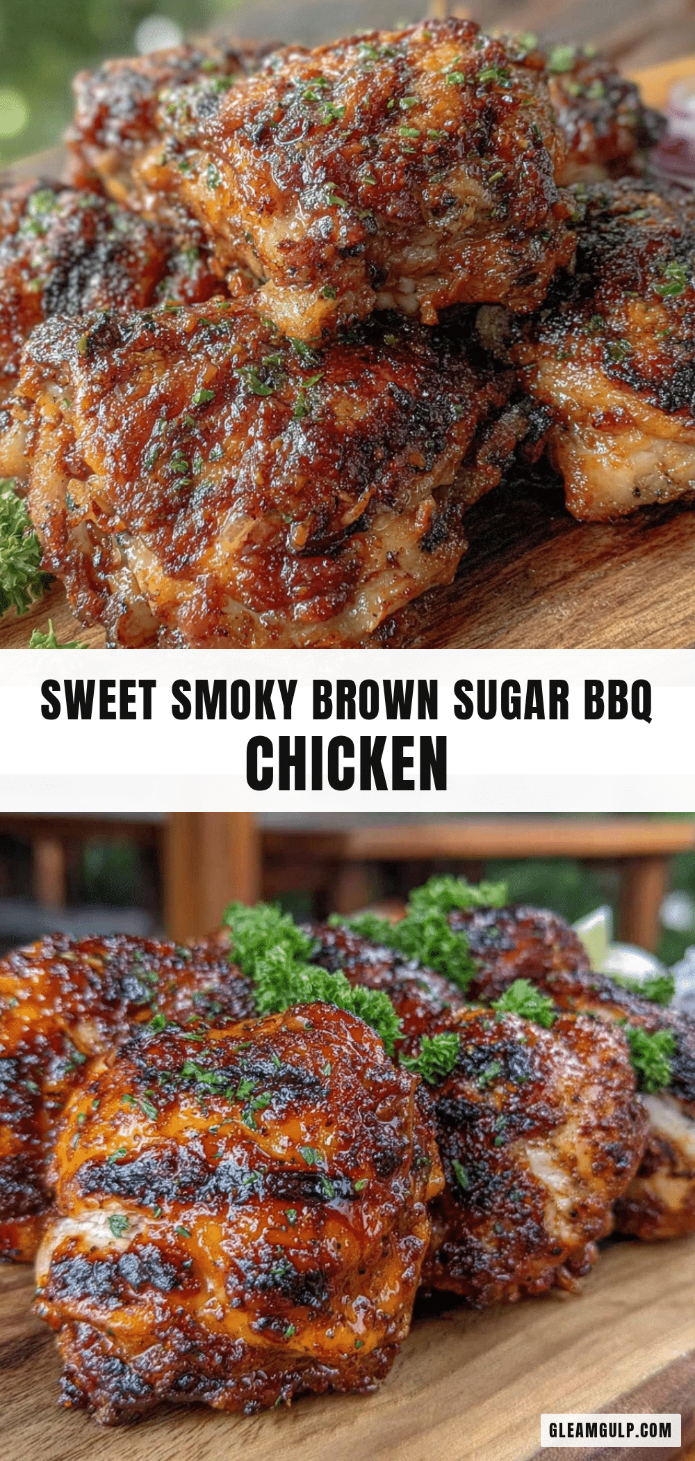 brown sugar BBQ grilled chicken thighs recipe